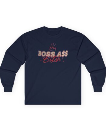 Ted Lasso Boss Ass Bitch Unisex Ultra Cotton Long Sleeve Tee