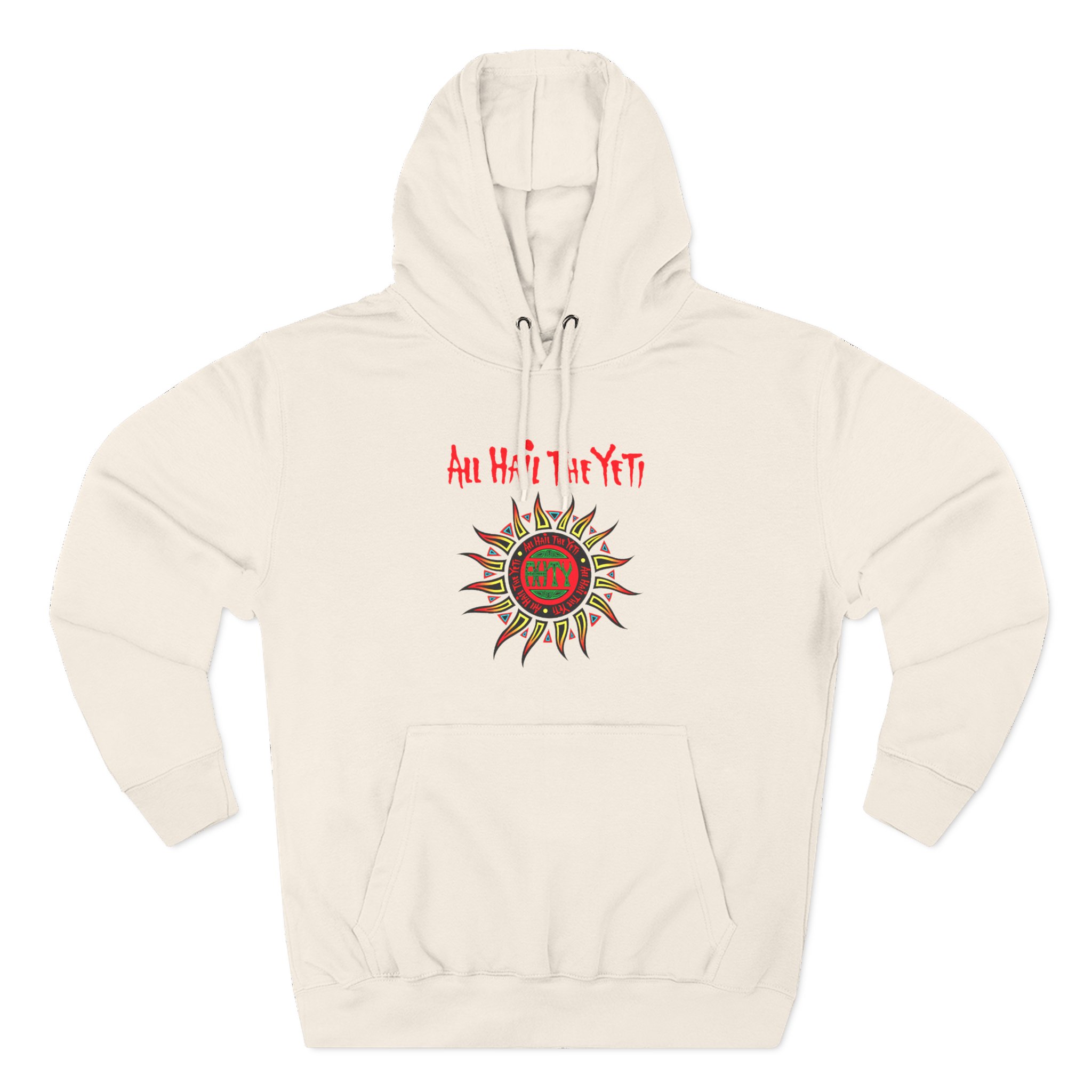 All Hail the Yeti Sun Three-Panel Fleece Hoodie