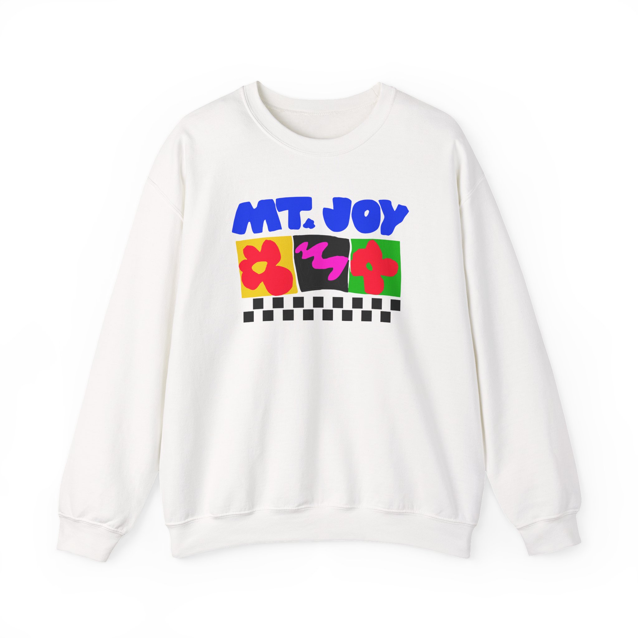 Mt Joy Checkered Unisex Heavy Blendâ„¢ Crewneck Sweatshirt