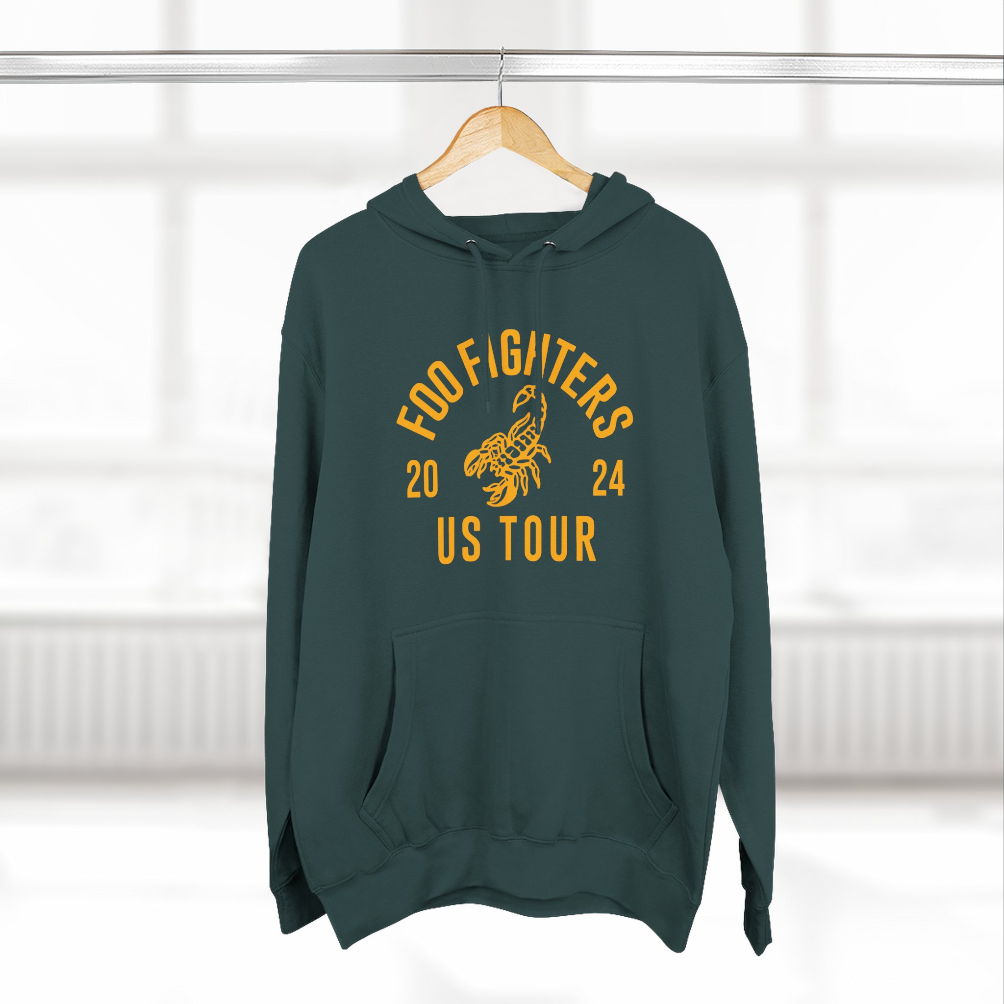 Foo Fighters 2024 Us Tour Three-Panel Fleece Hoodie