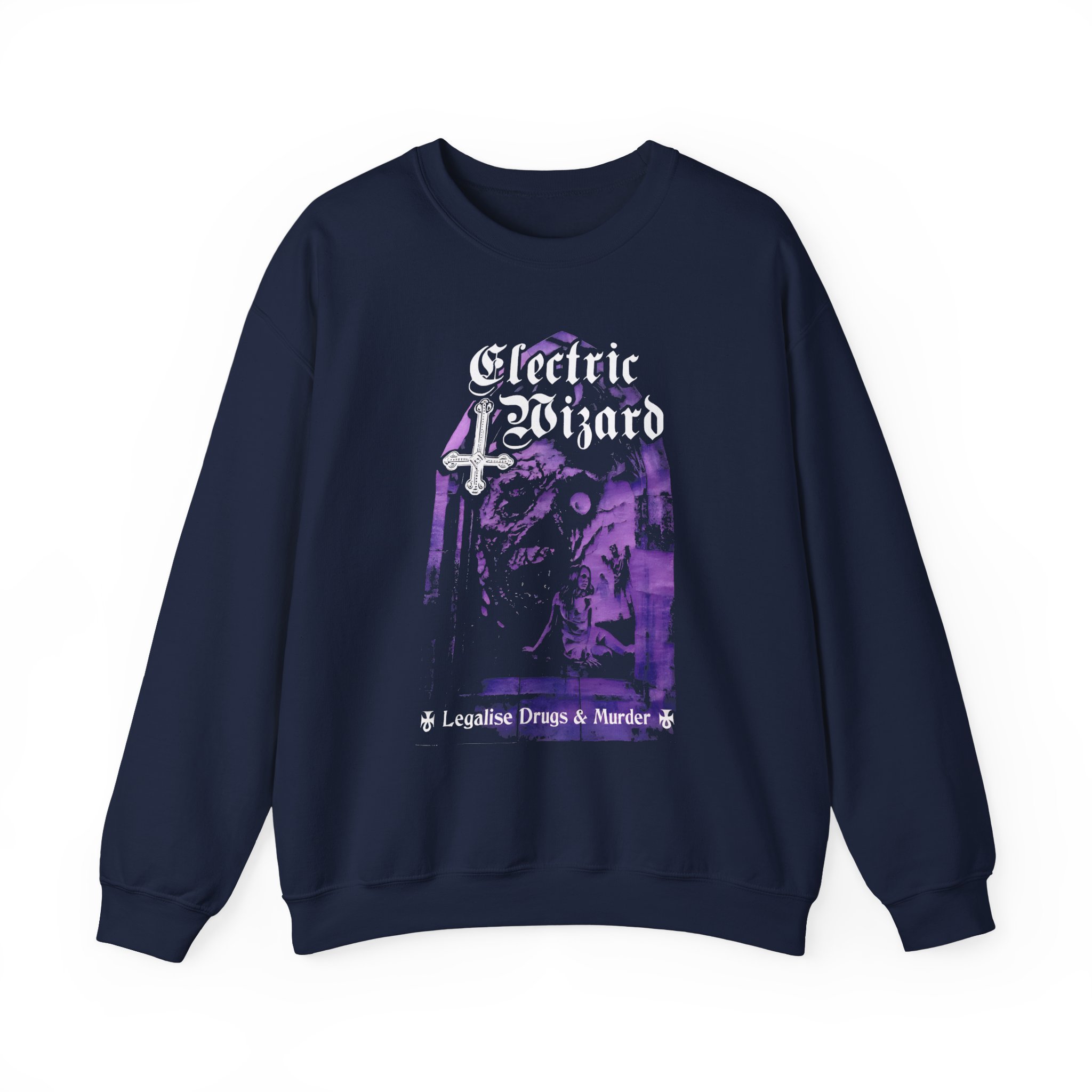 Electric Wizard Legalize Drugs and Murder Unisex Heavy Blendâ„¢ Crewneck Sweatshirt