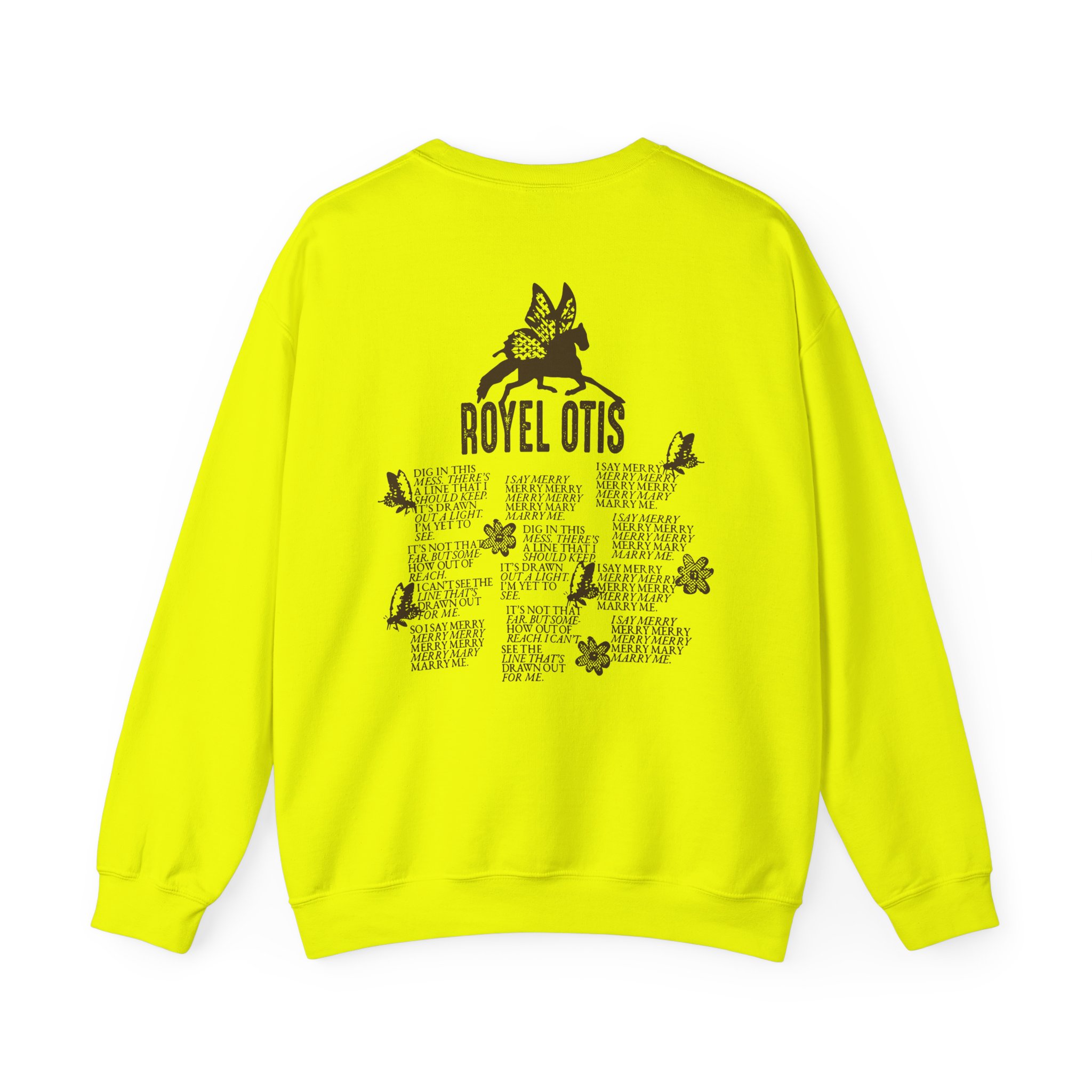 Royel Otis Mary Marry Me Faded Powder Unisex Heavy Blendâ„¢ Crewneck Sweatshirt