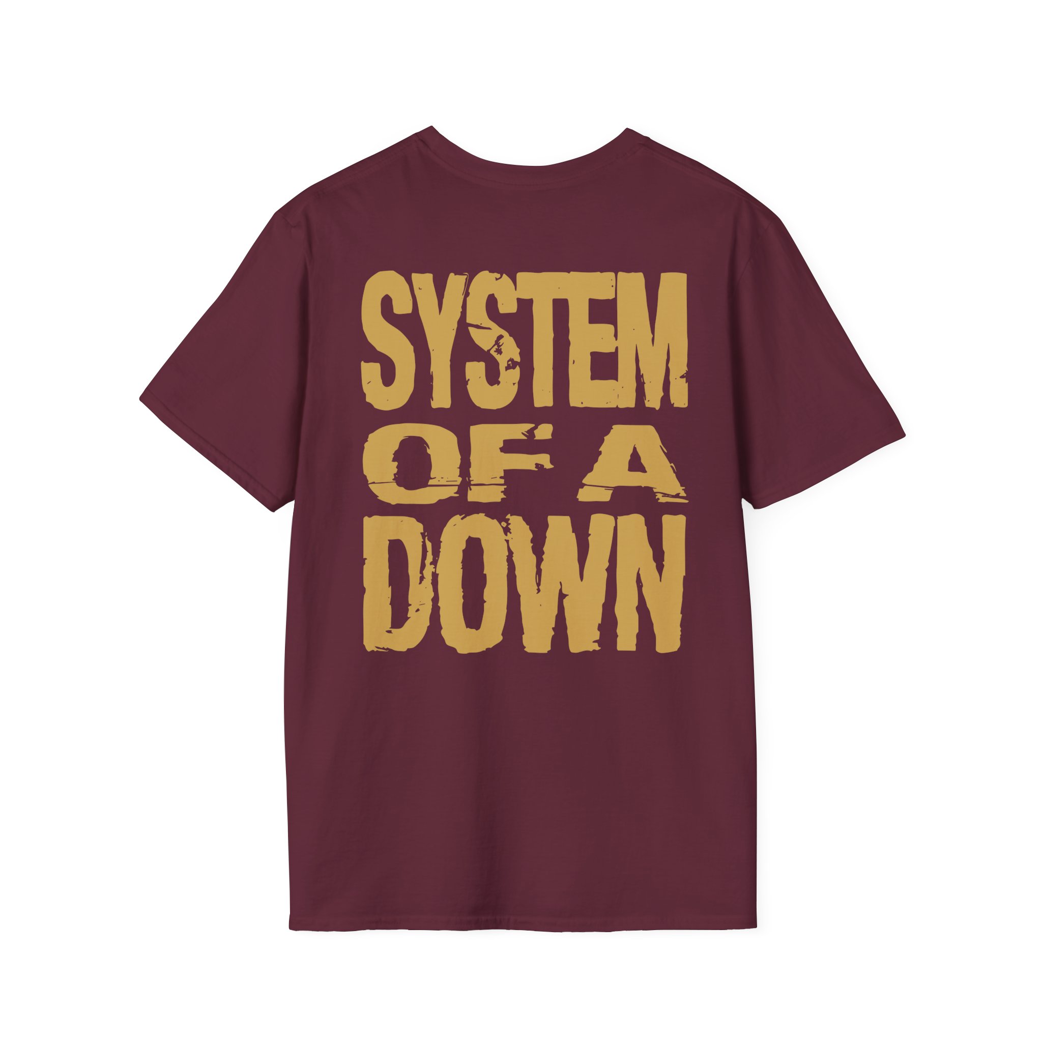System of a Down Gold Hand Unisex Softstyle T-Shirt