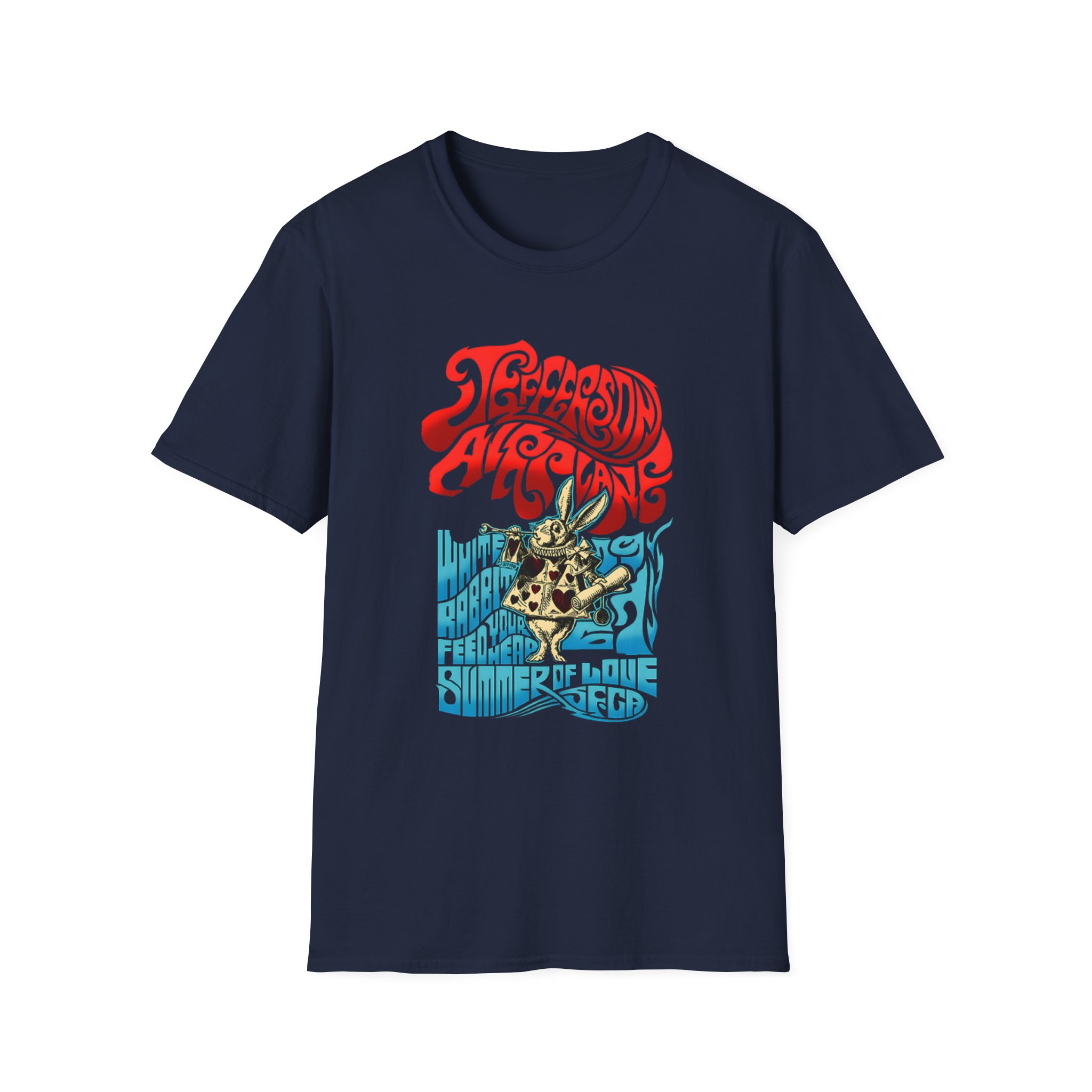 Jefferson Airplane Rabbit Unisex Softstyle T-Shirt