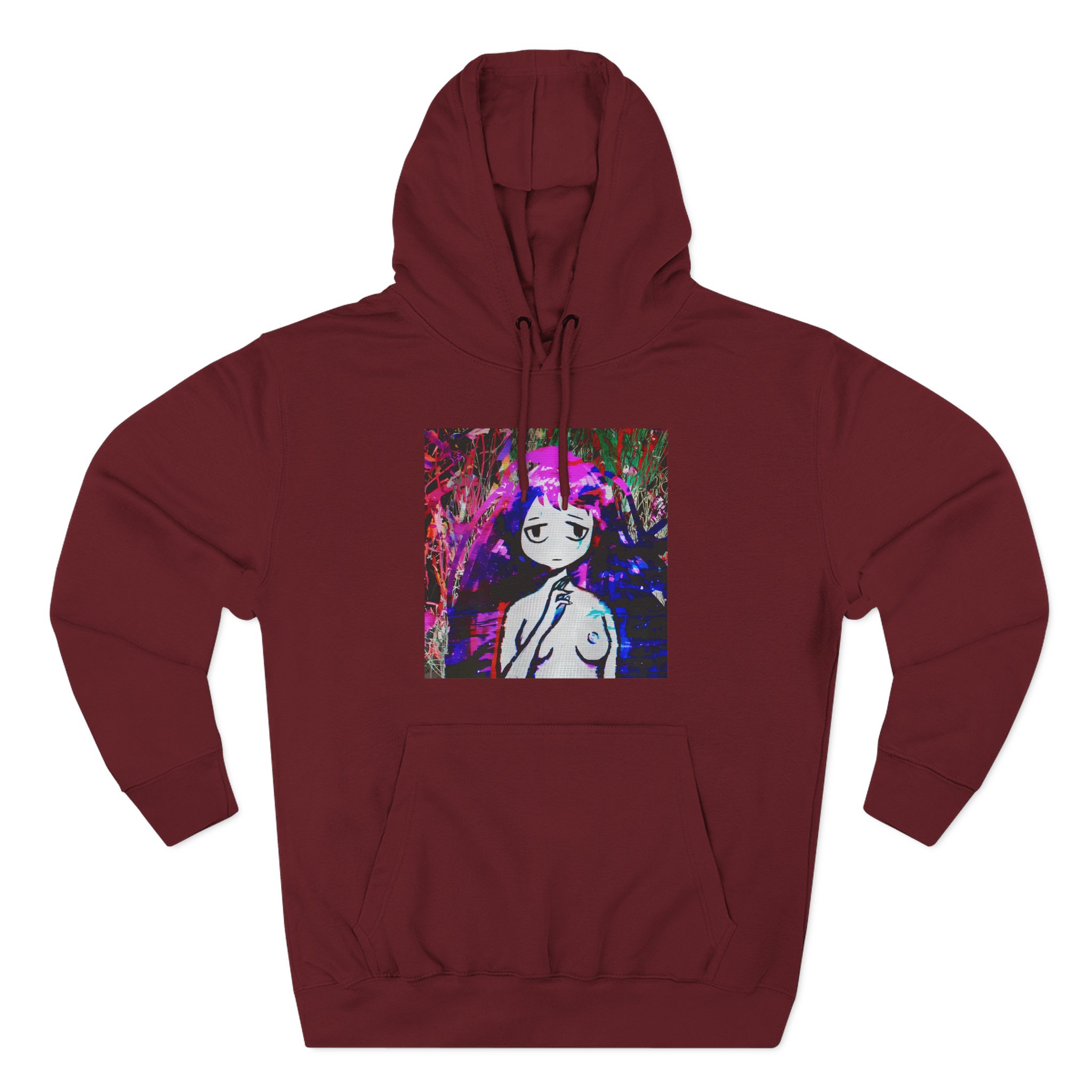 Sewerslvt Draining Love Story 1 Album Cover Three-Panel Fleece Hoodie