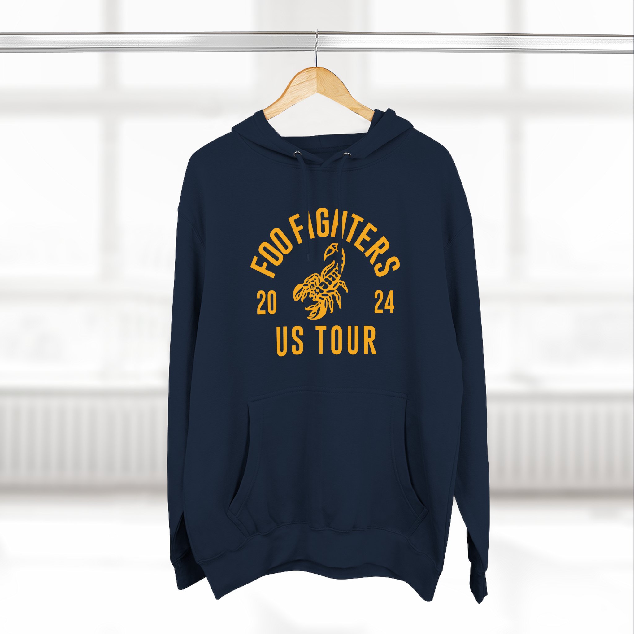 Foo Fighters 2024 Us Tour Three-Panel Fleece Hoodie