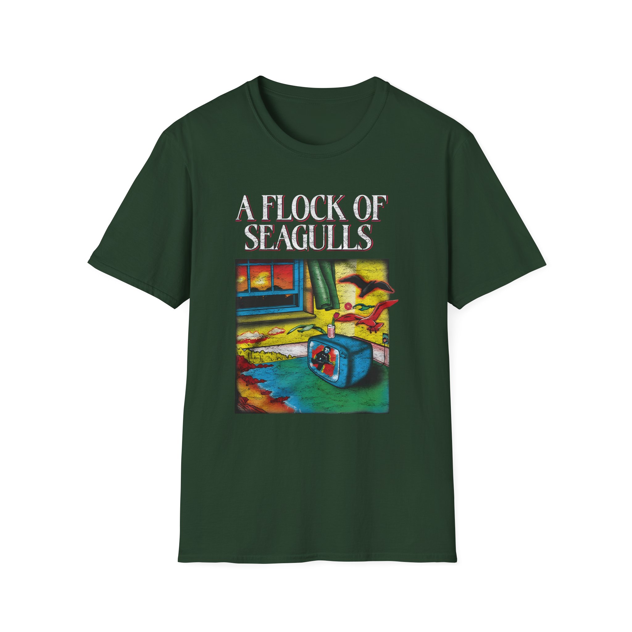 A Flock of Seagulls I Ran Tour Unisex Softstyle T-Shirt
