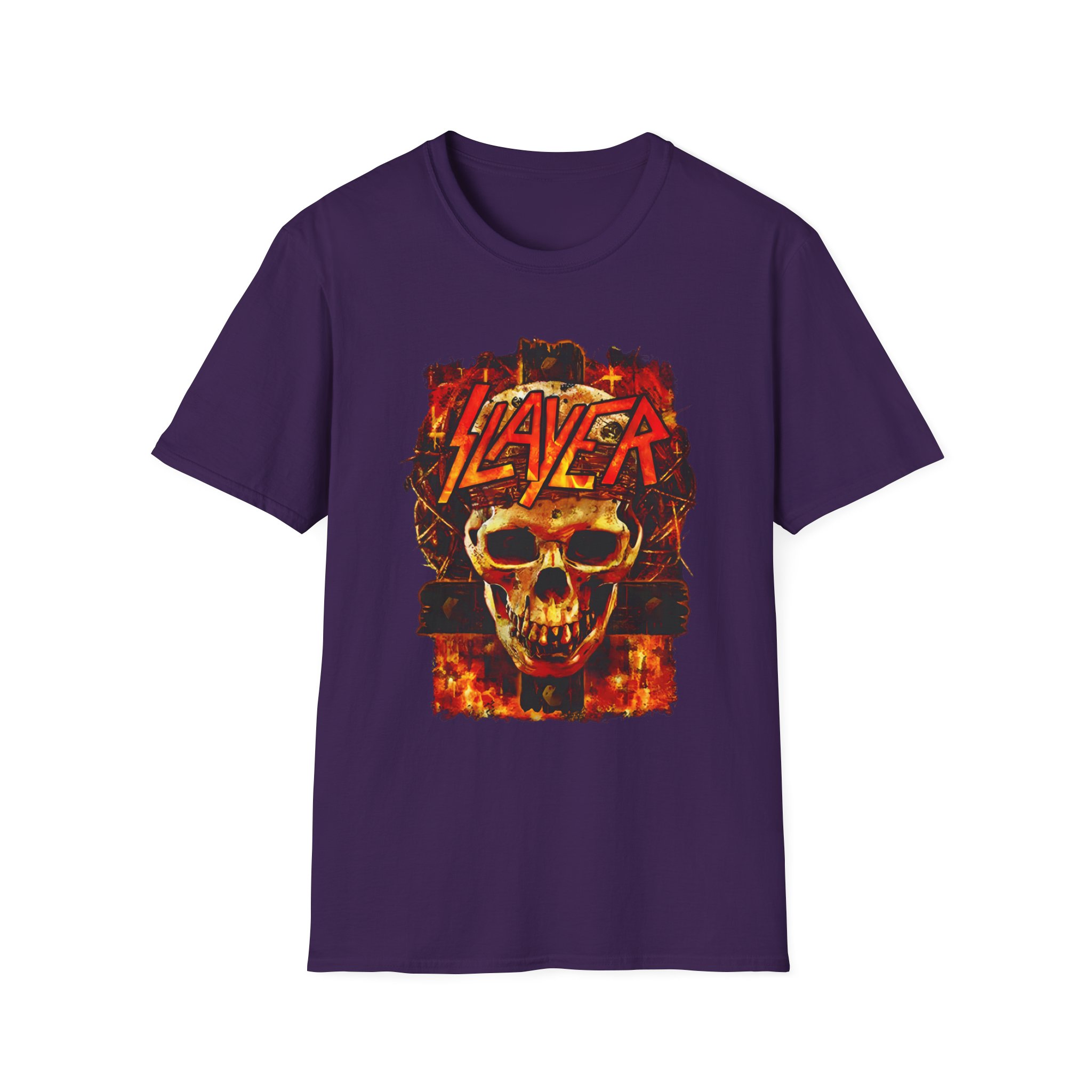 Slayer Skull And Cross Unisex Softstyle T-Shirt