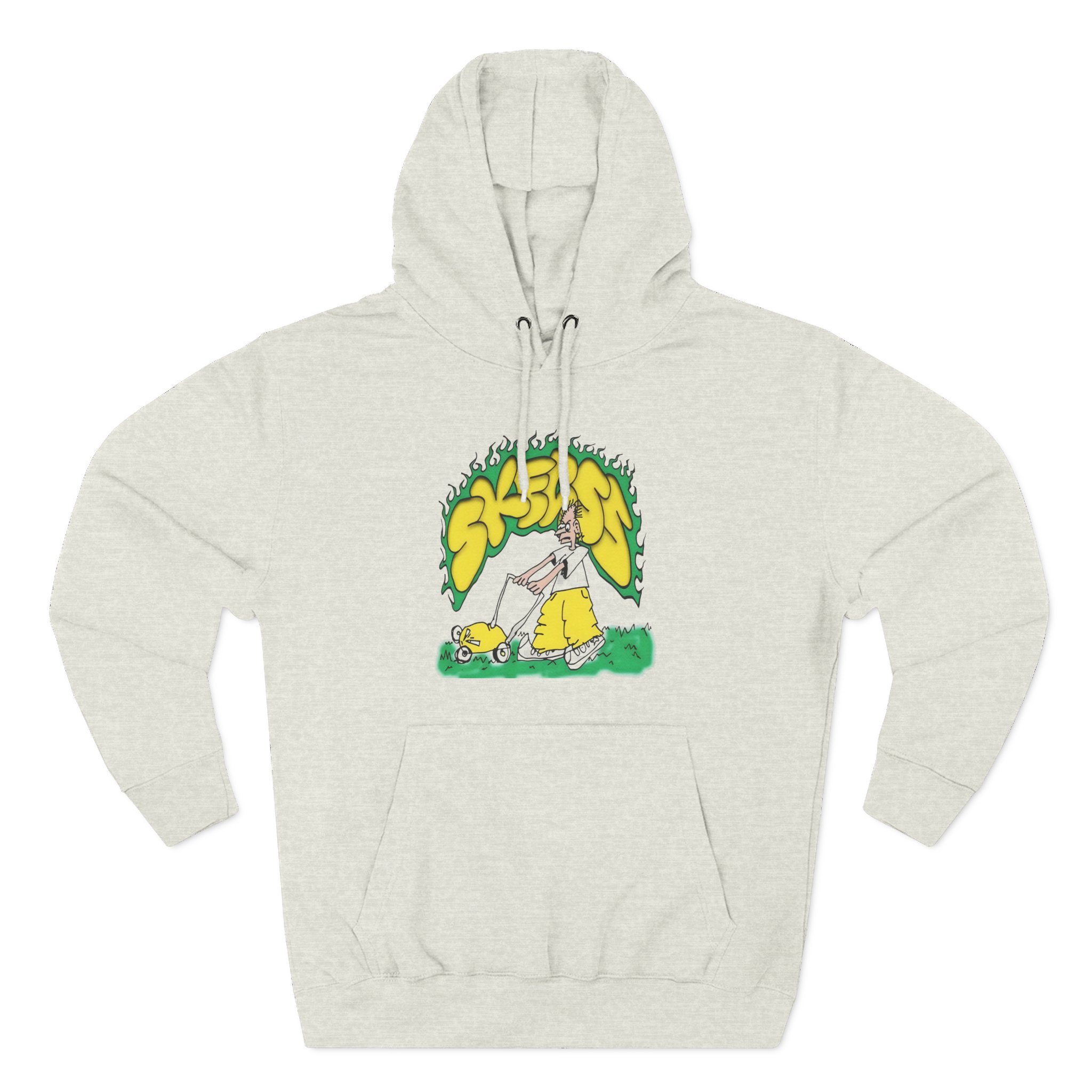 Skegss Lawn Mower Three-Panel Fleece Hoodie