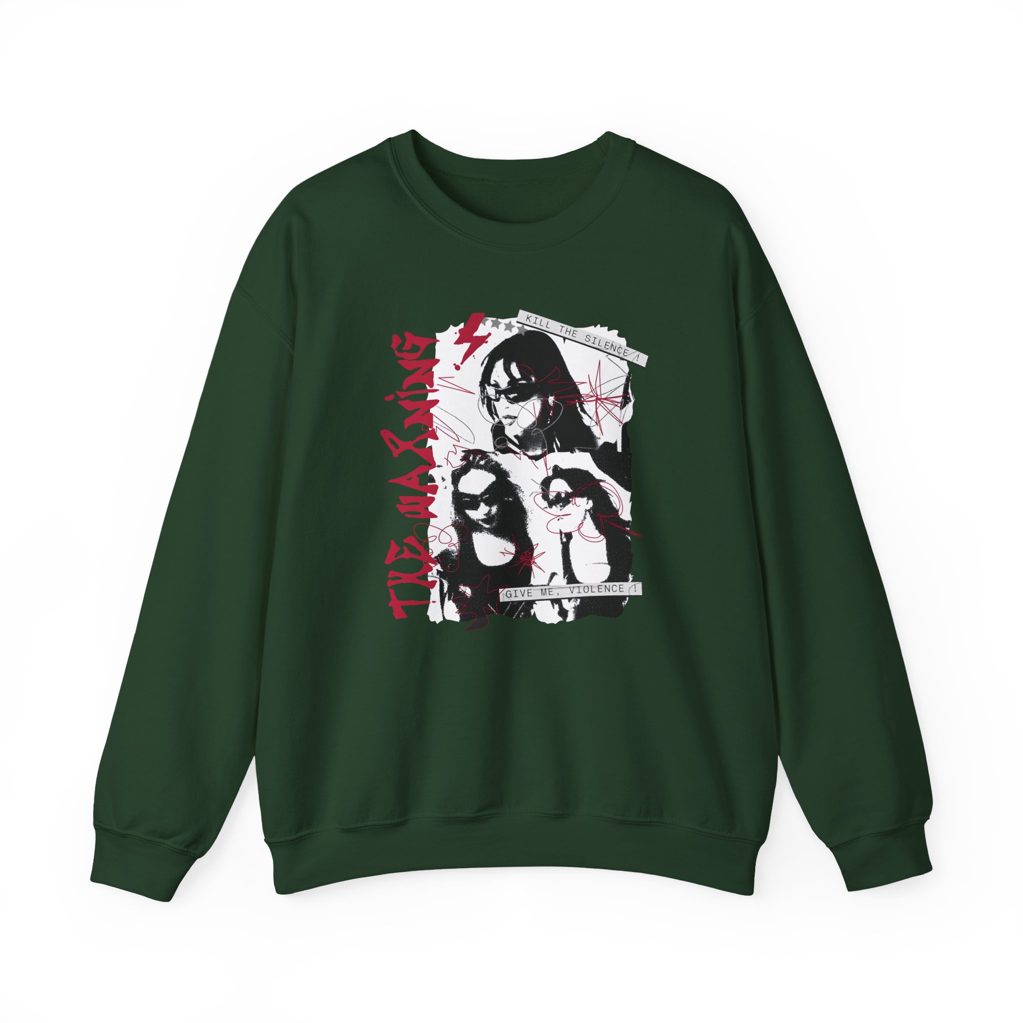 The Warning Silence Unisex Heavy Blendâ„¢ Crewneck Sweatshirt