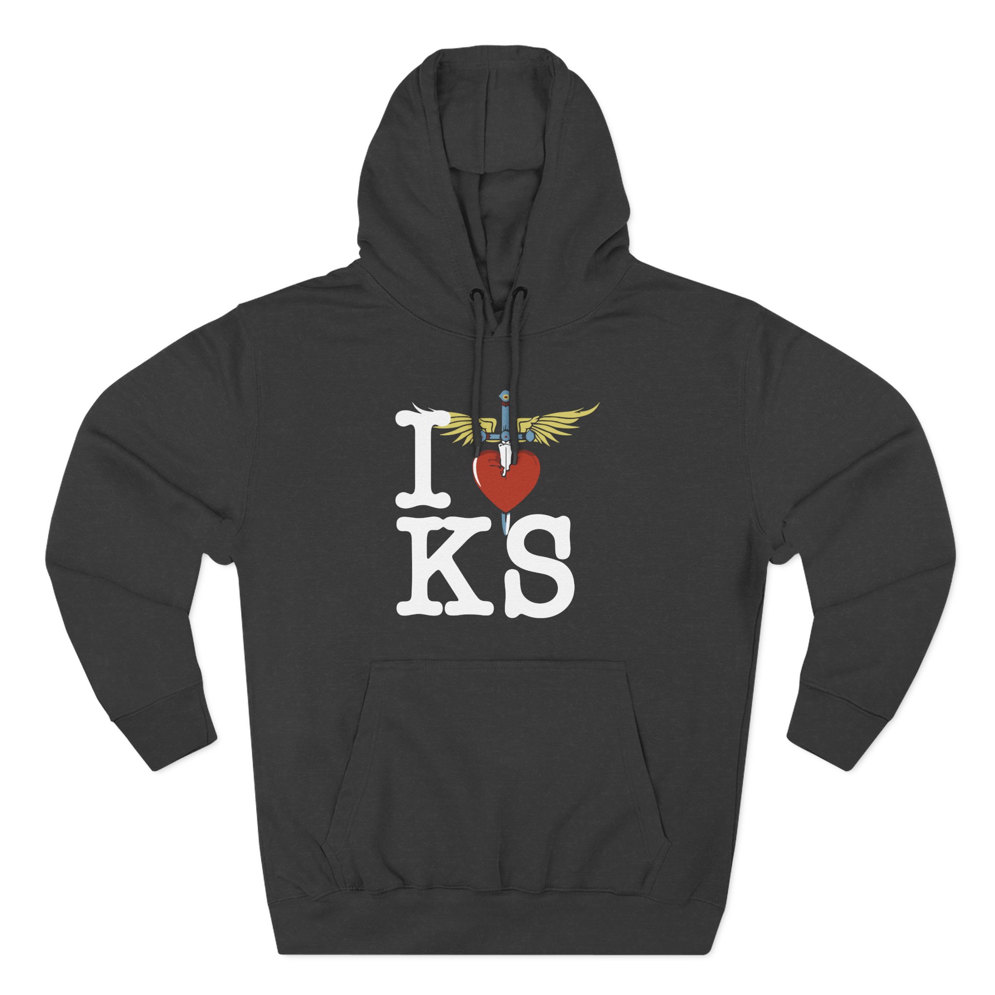 Bon Jovi I Heart Three-Panel Fleece Hoodie