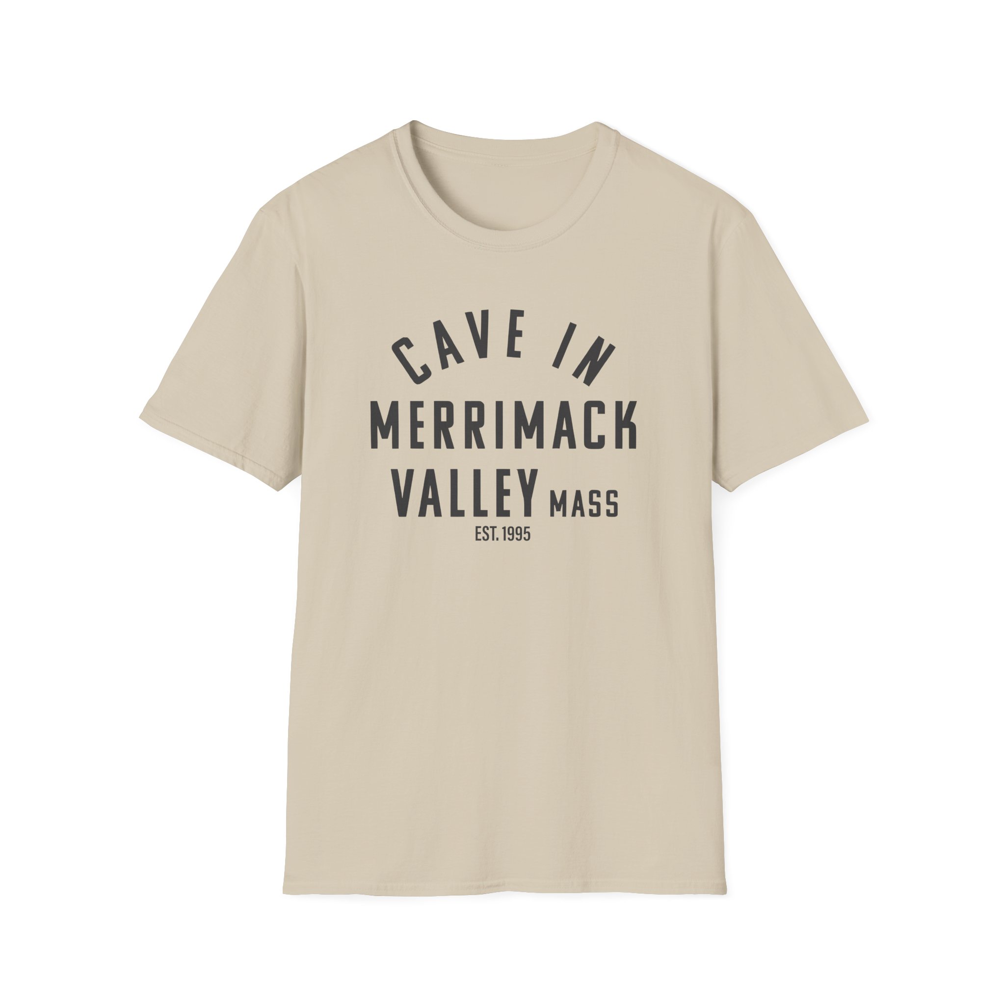 Cave in Merrimack Valley: Blackened Unisex Softstyle T-Shirt