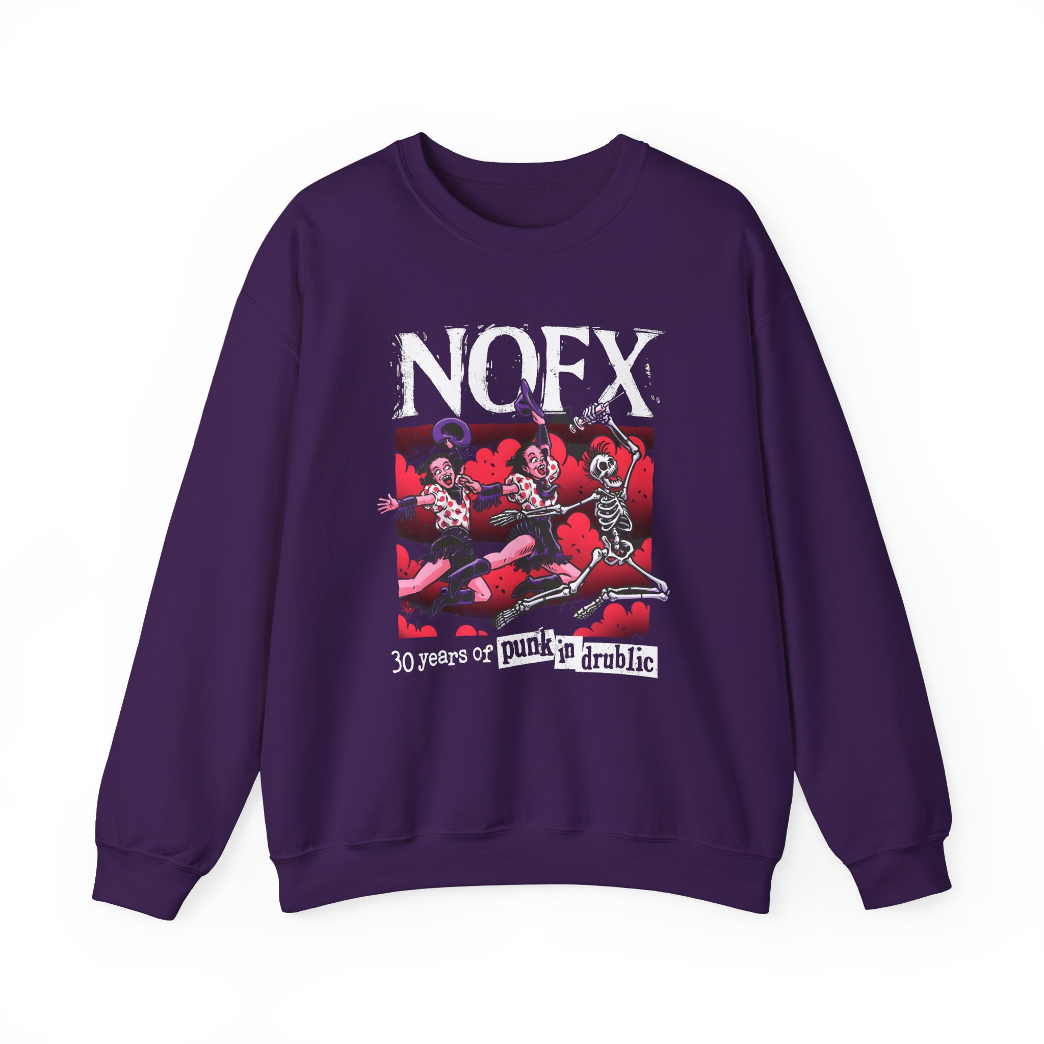 Nofx Pid 30 Unisex Heavy Blendâ„¢ Crewneck Sweatshirt