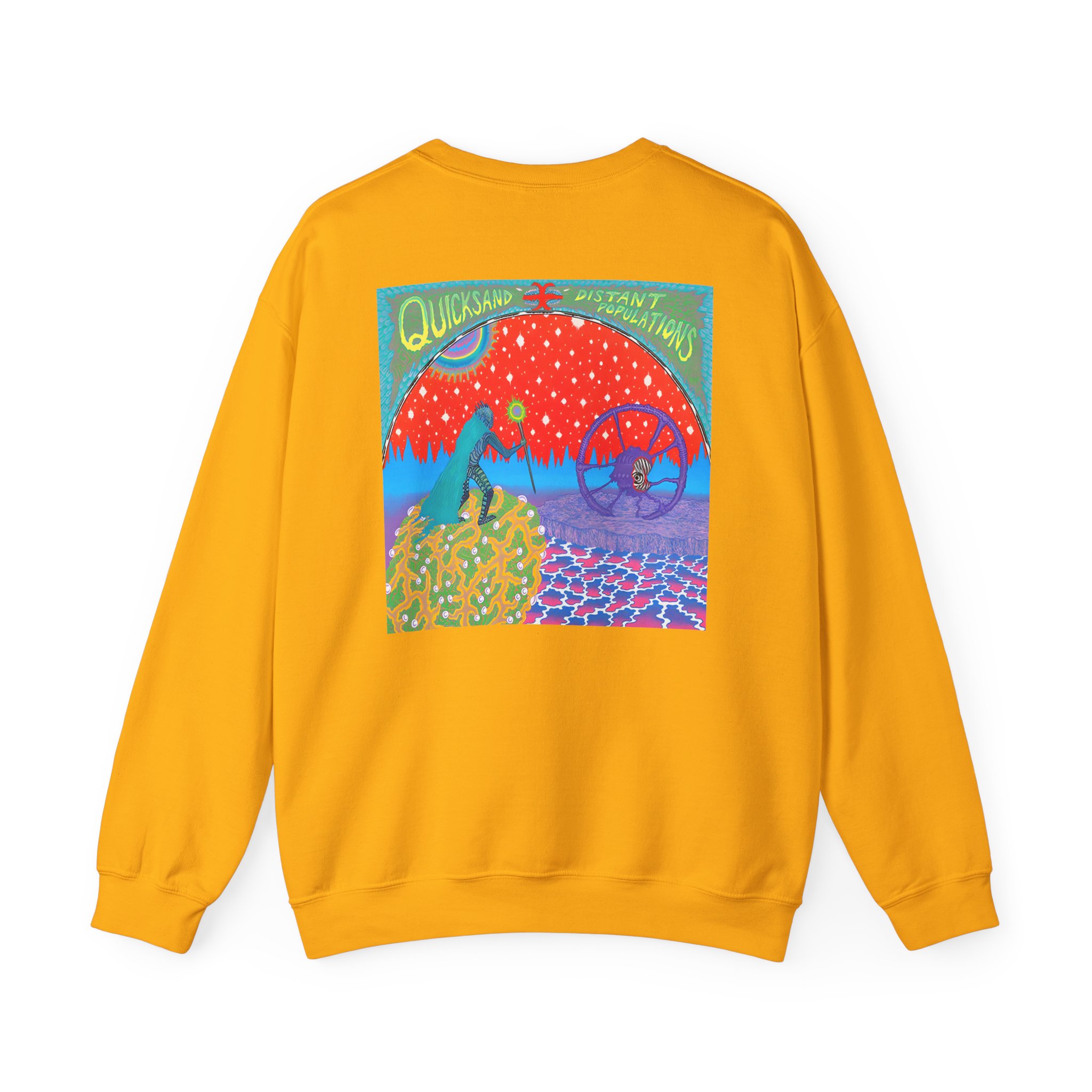 Quicksand Distant Populations Unisex Heavy Blendâ„¢ Crewneck Sweatshirt