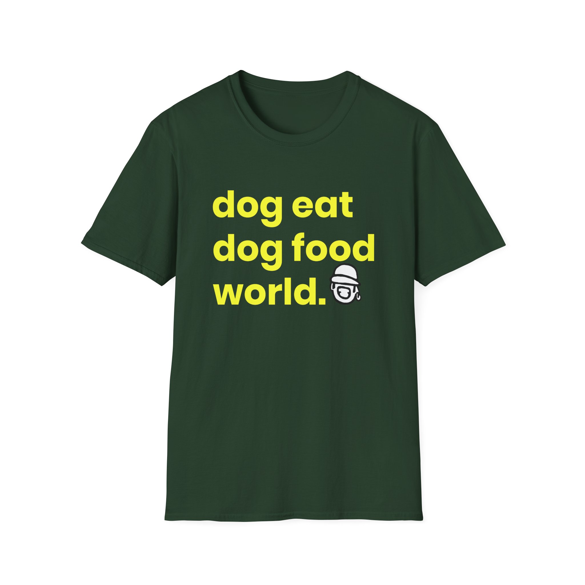 Niko B Dog Eat Dog Food World Unisex Softstyle T-shirt
