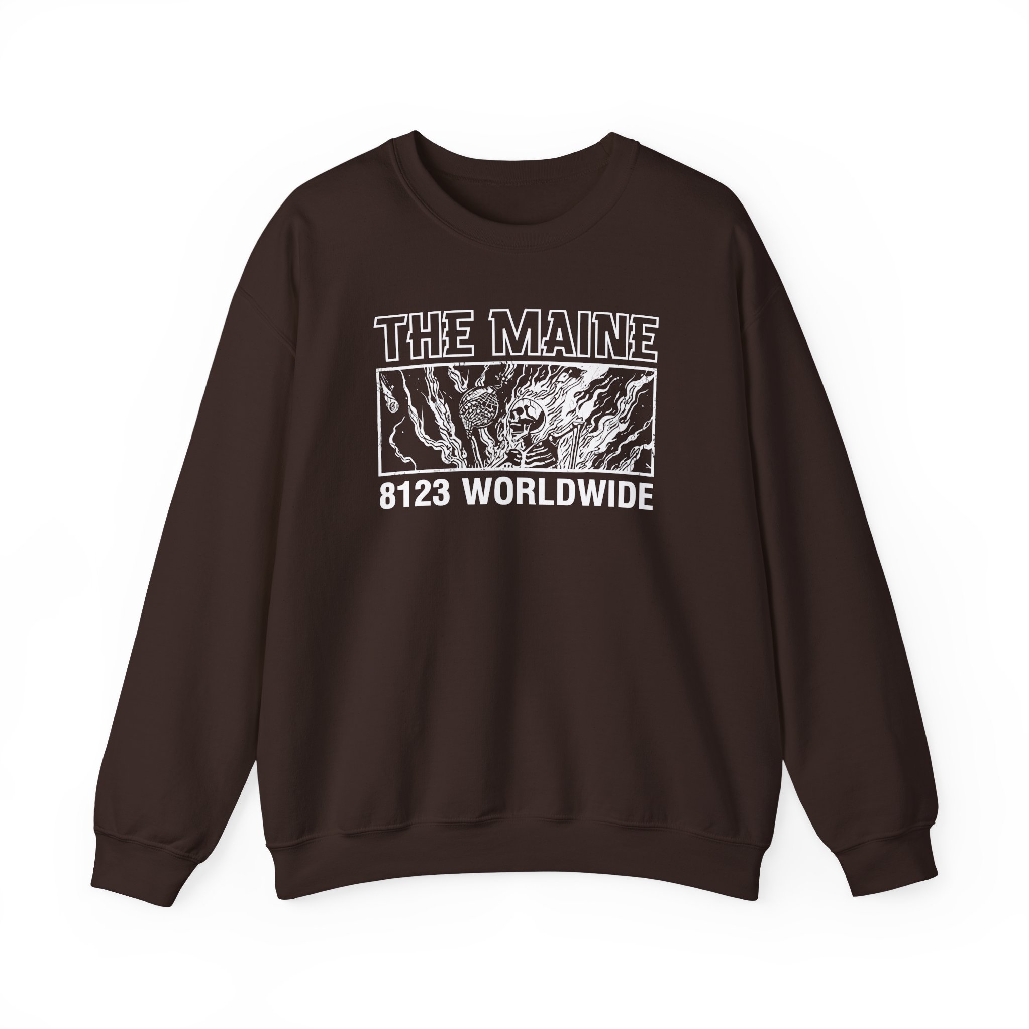 The Maine 8123 Wordwide Unisex Heavy Blend Crewneck Sweatshirt
