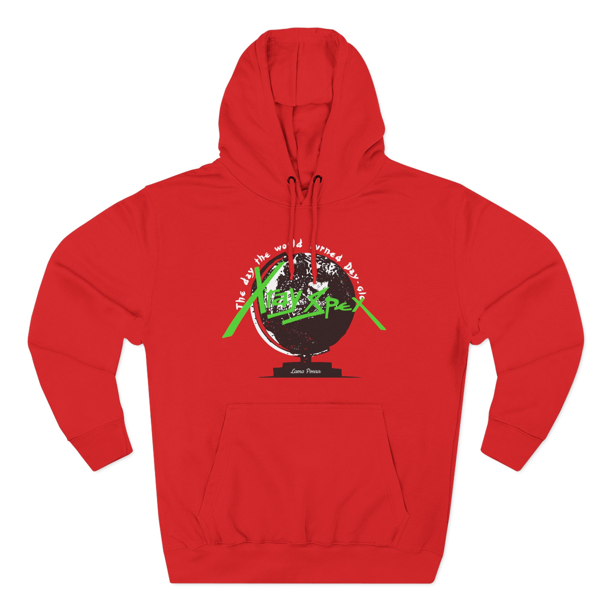 X-ray Spex Day-Glo Globe Three-Panel Fleece Hoodie