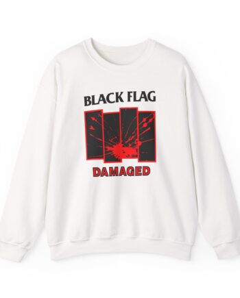 Black Flag Damaged Unisex Heavy Blend™ Crewneck Sweatshirt