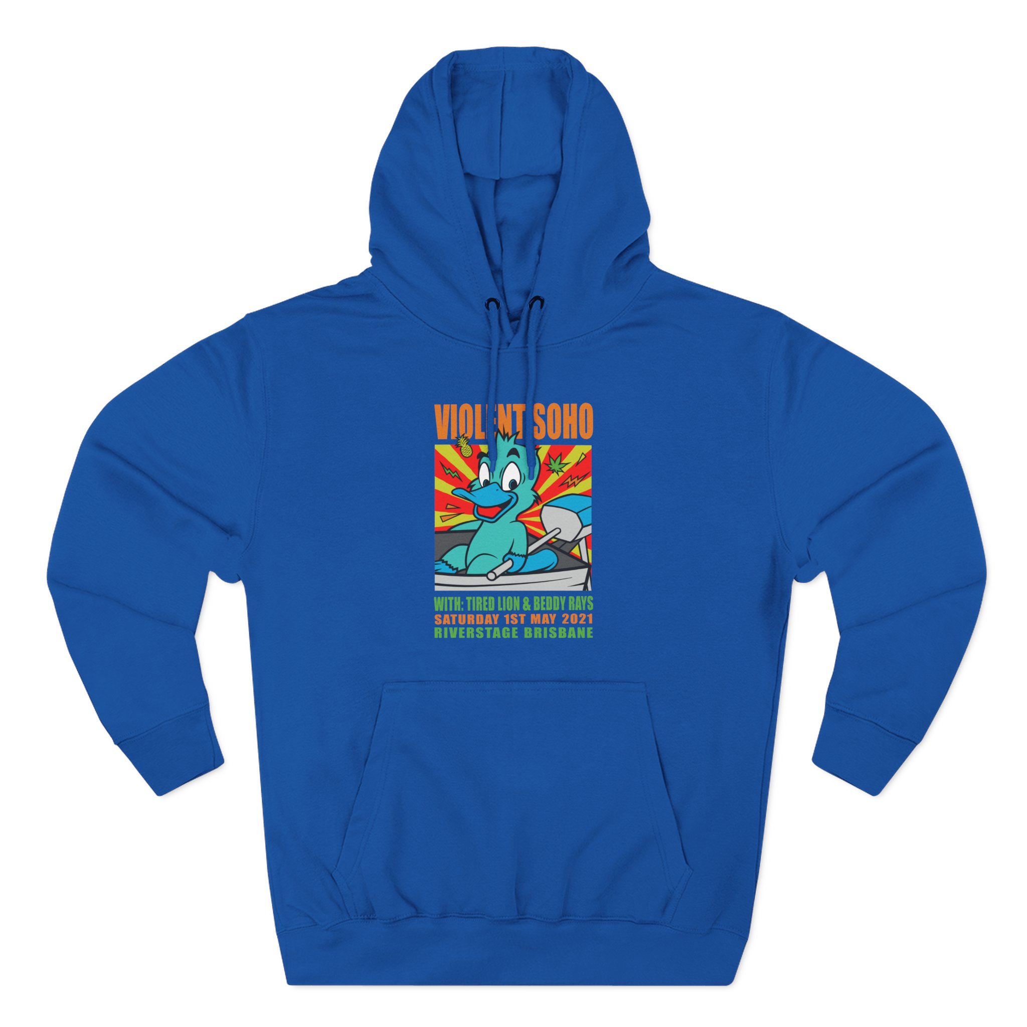 Violent Soho Event Poster Three-Panel Fleece Hoodie