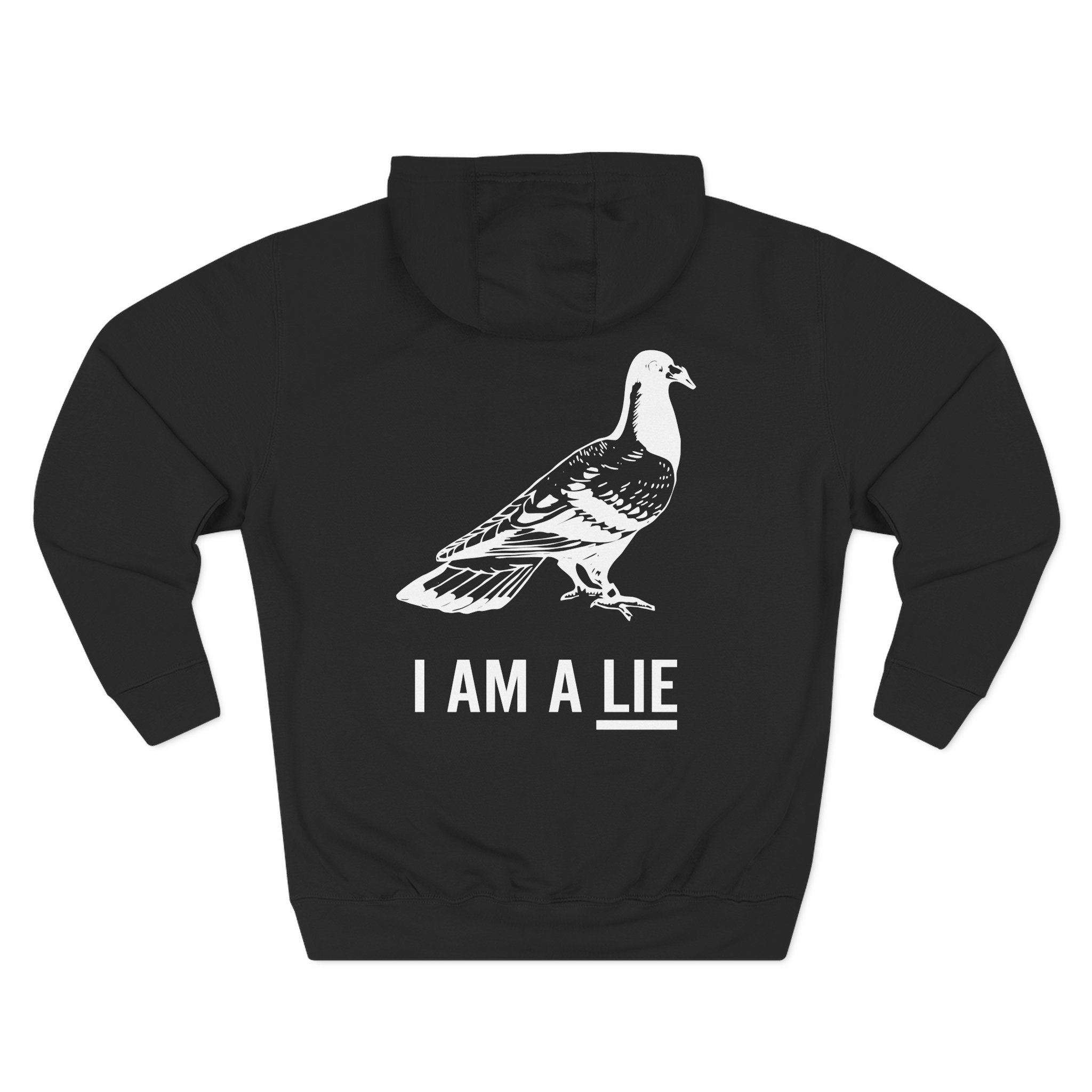 Birds Arent Real I am a Lie Three-Panel Fleece Hoodie