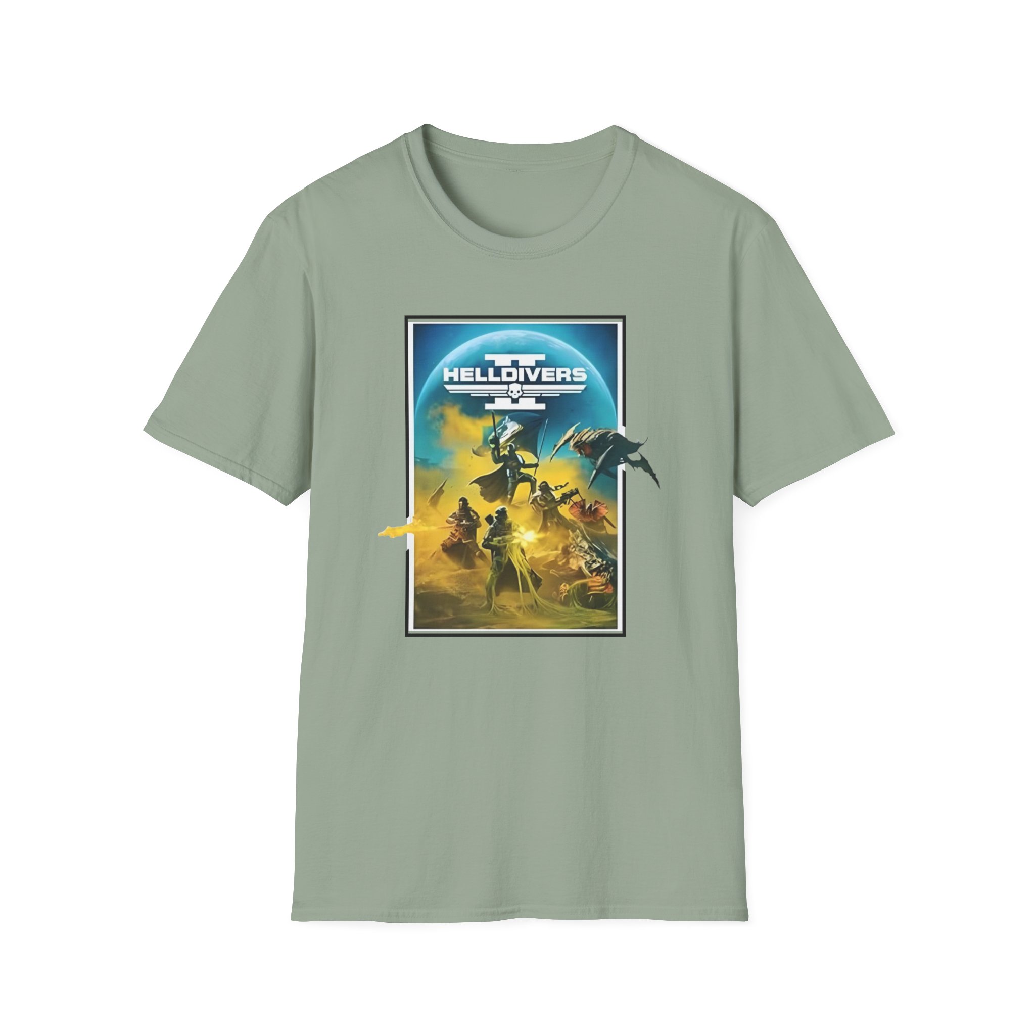Helldivers Key Art Unisex Softstyle T-Shirt