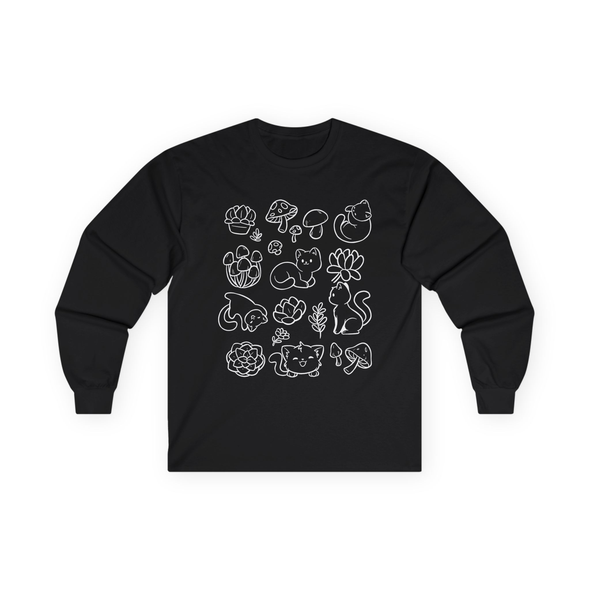 Shubble Plants And Cats Unisex Ultra Cotton Long Sleeve Tee