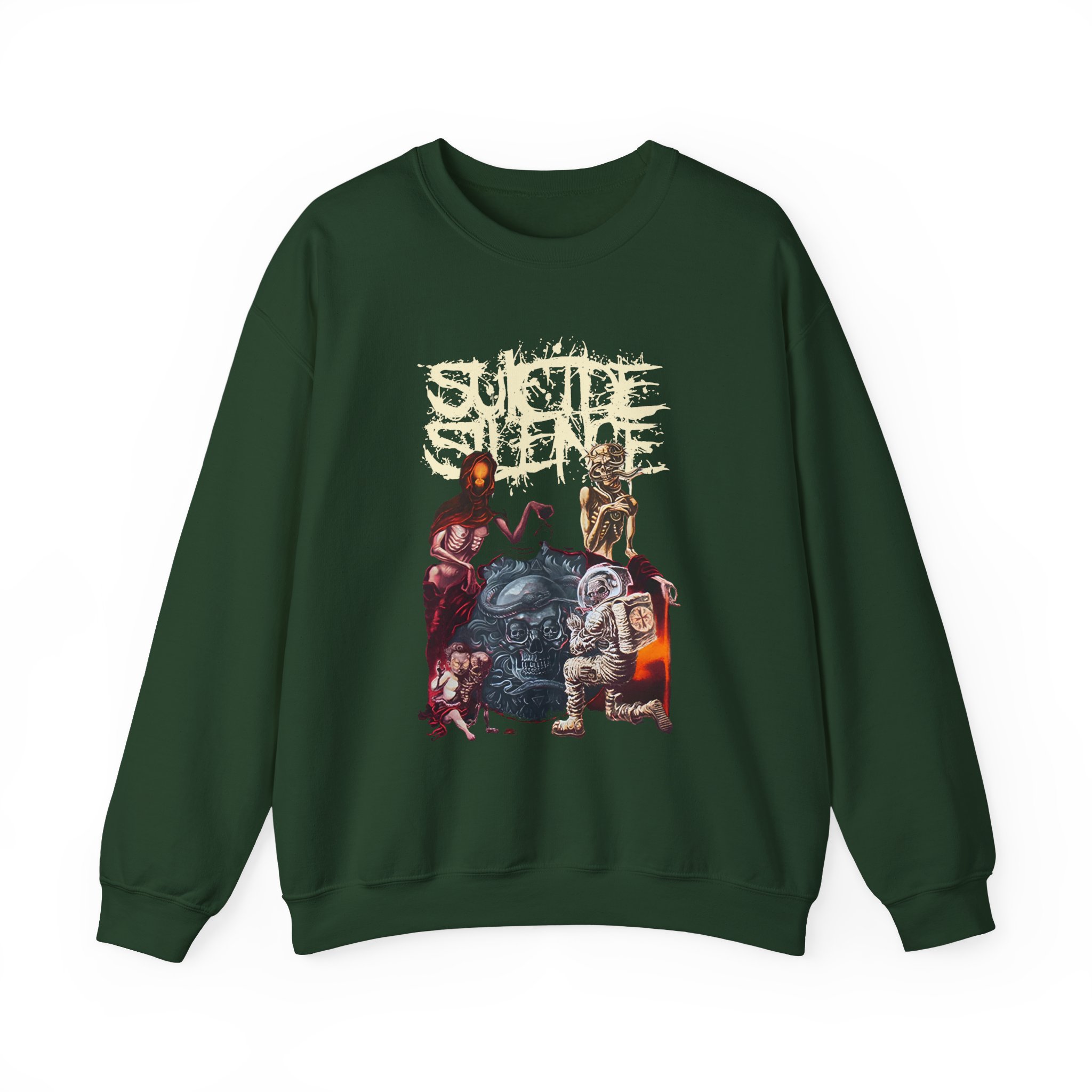Suicide Silence Rymd Cover Tour 2023 Unisex Heavy Blendâ„¢ Crewneck Sweatshirt