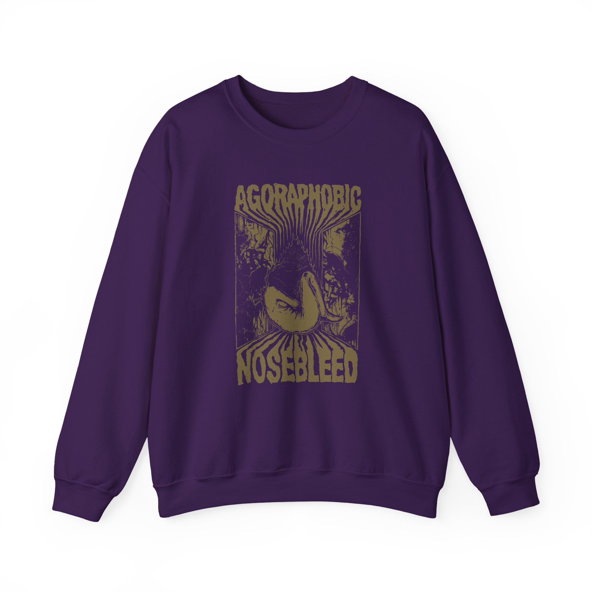 Agoraphobic Nosebleed Gnaw Unisex Heavy Blendâ„¢ Crewneck Sweatshirt