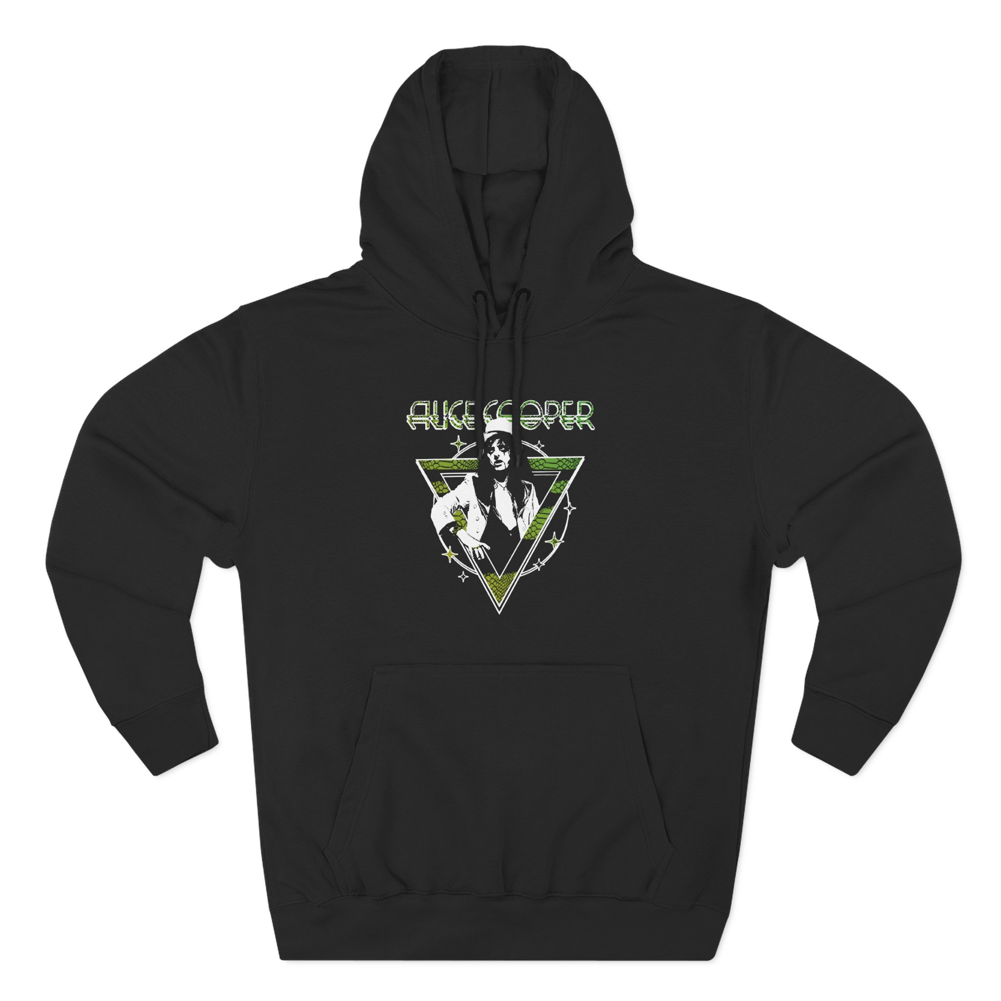 Alice Cooper Welcome to My Nightmare 50th Anniversary Top Hat Three-Panel Fleece Hoodie