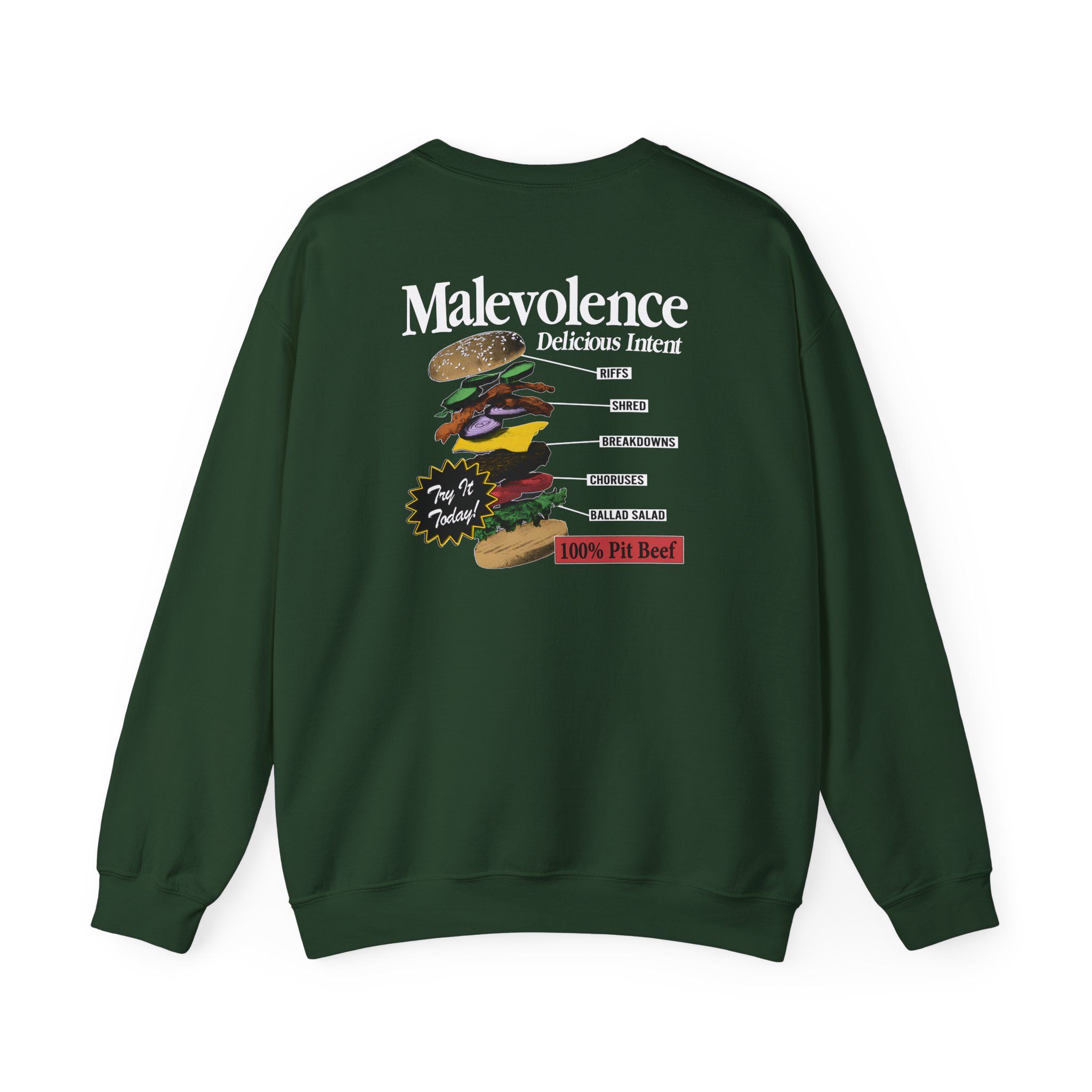 Malevolence Pit Beef Unisex Heavy Blend Crewneck Sweatshirt