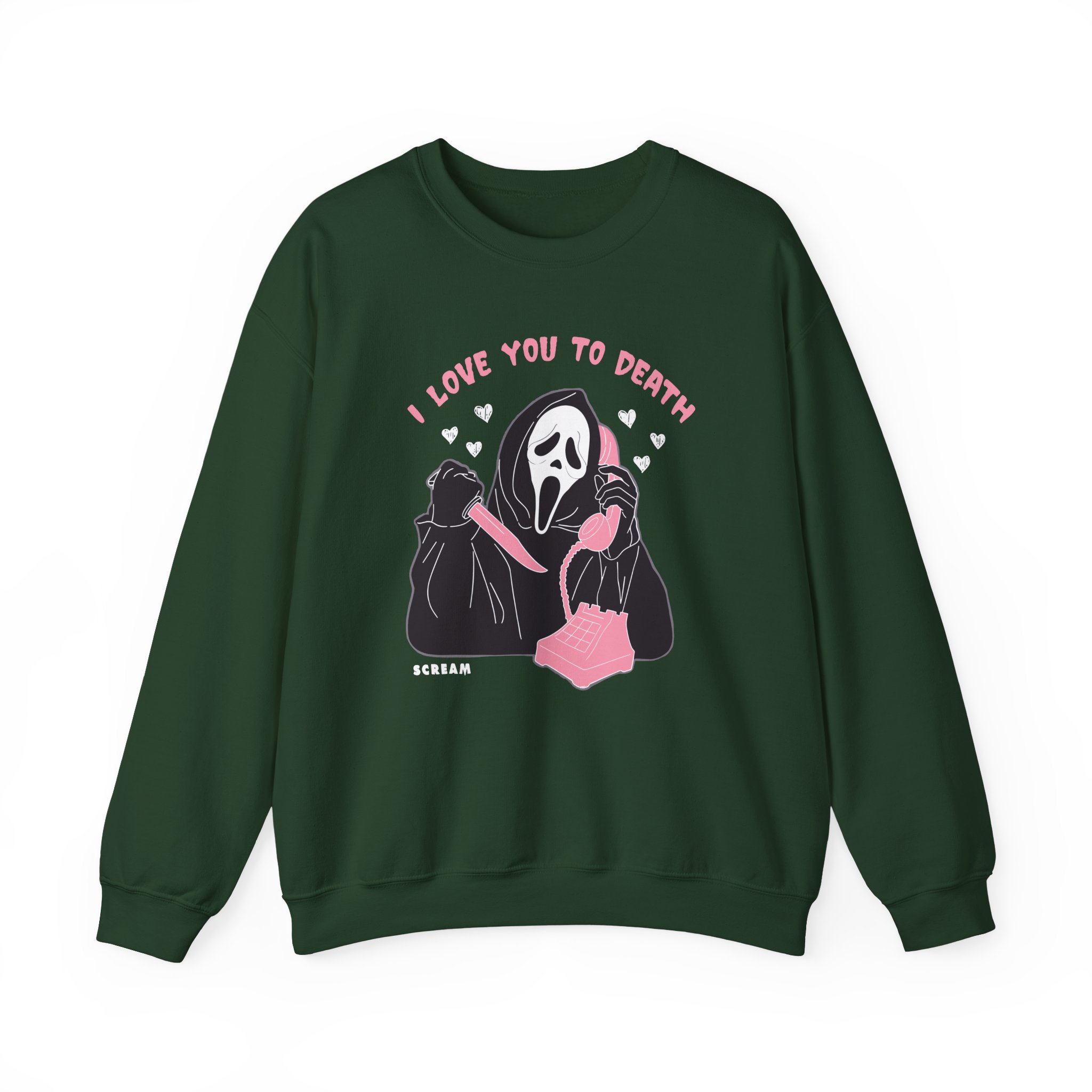 Ghostface Love You To Death Unisex Heavy Blendâ„¢ Crewneck Sweatshirt