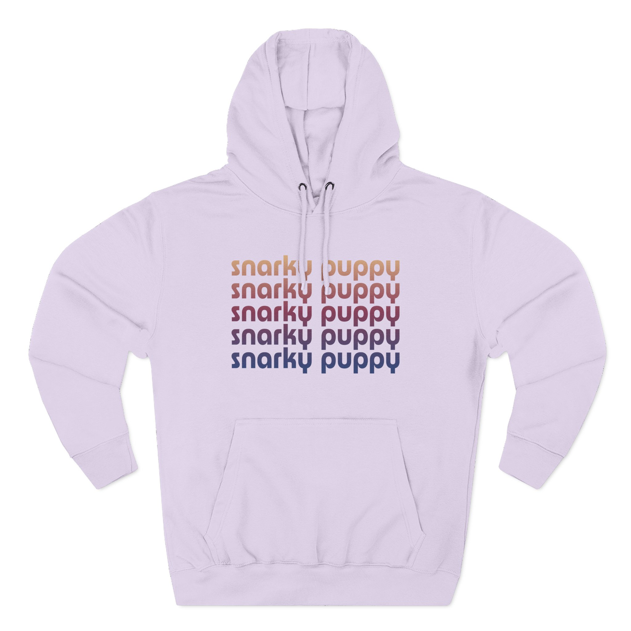 Snarky Puppy Repeating Logo Three-panel Fleece Hoodie