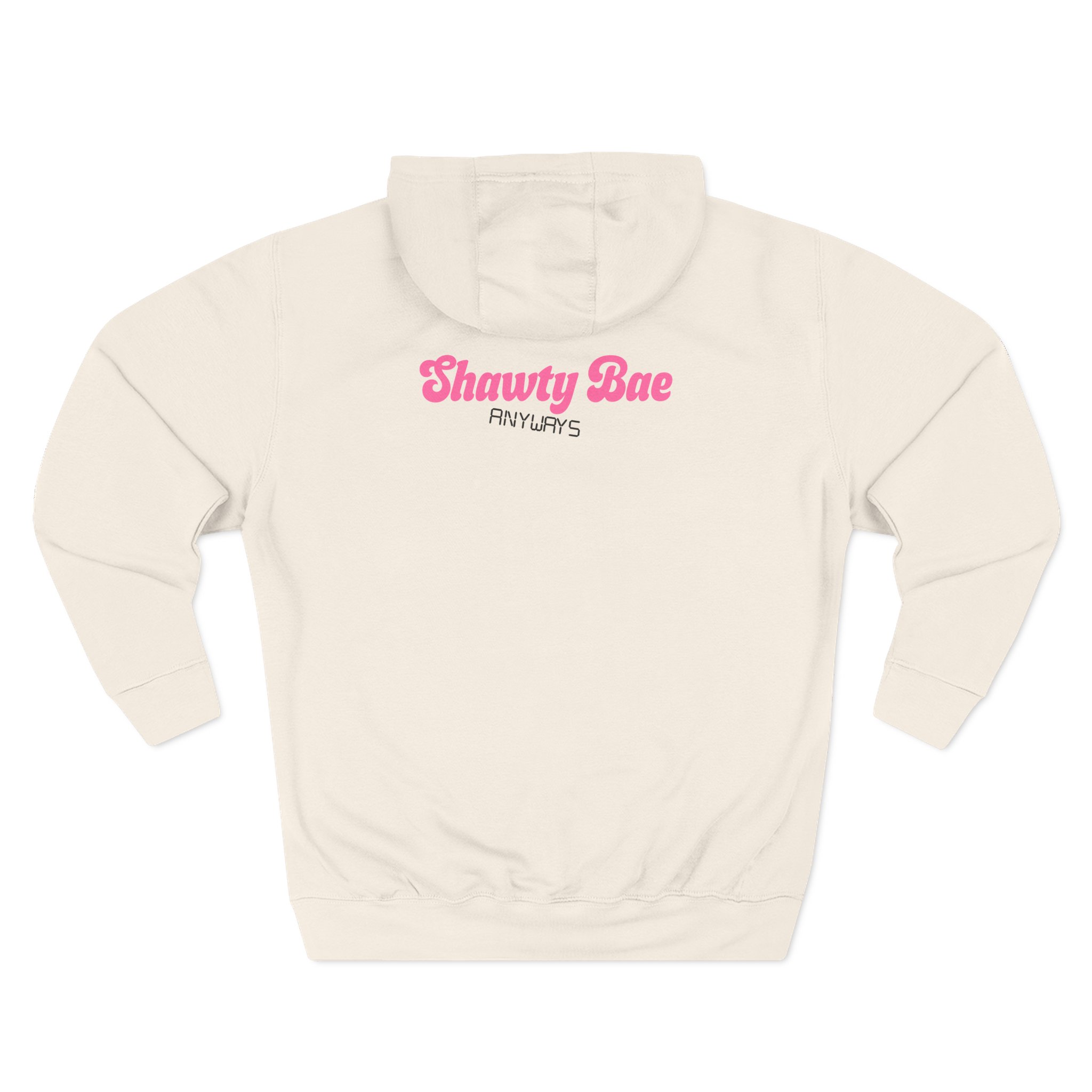 Shawty Bae Shawty Hotline Three-Panel Fleece Hoodie