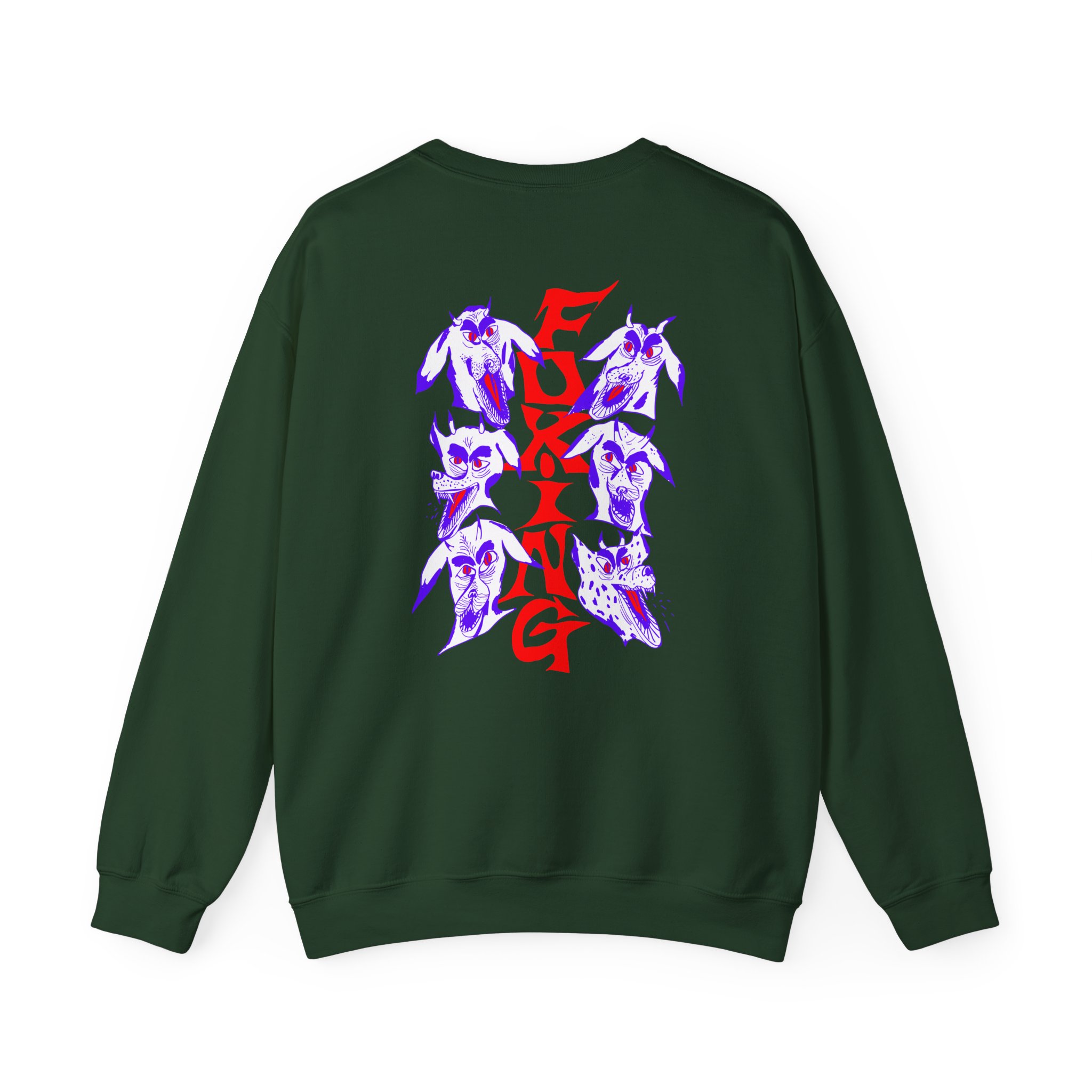 Foxing Devil Dogs Unisex Heavy Blendâ„¢ Crewneck Sweatshirt