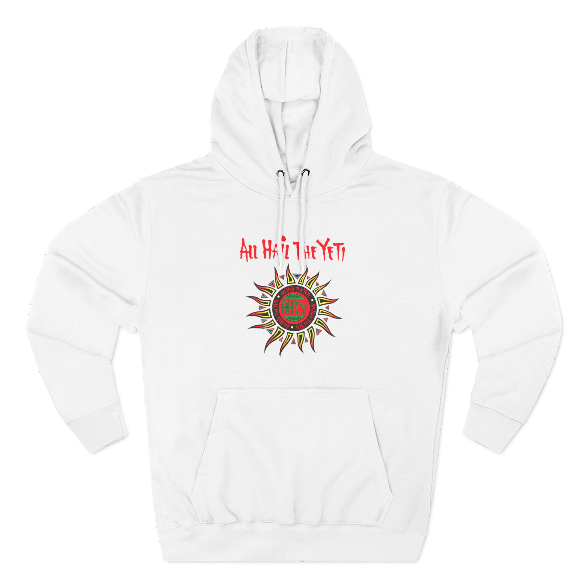 All Hail the Yeti Sun Three-Panel Fleece Hoodie