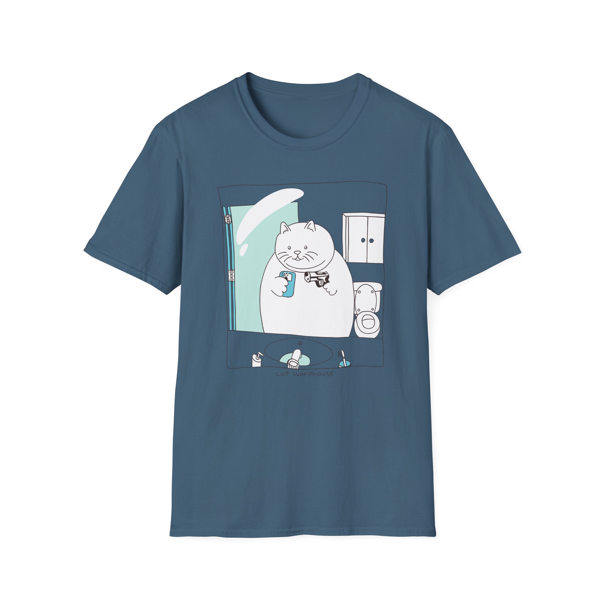 William Osman cat warehouse Unisex Softstyle T-Shirt
