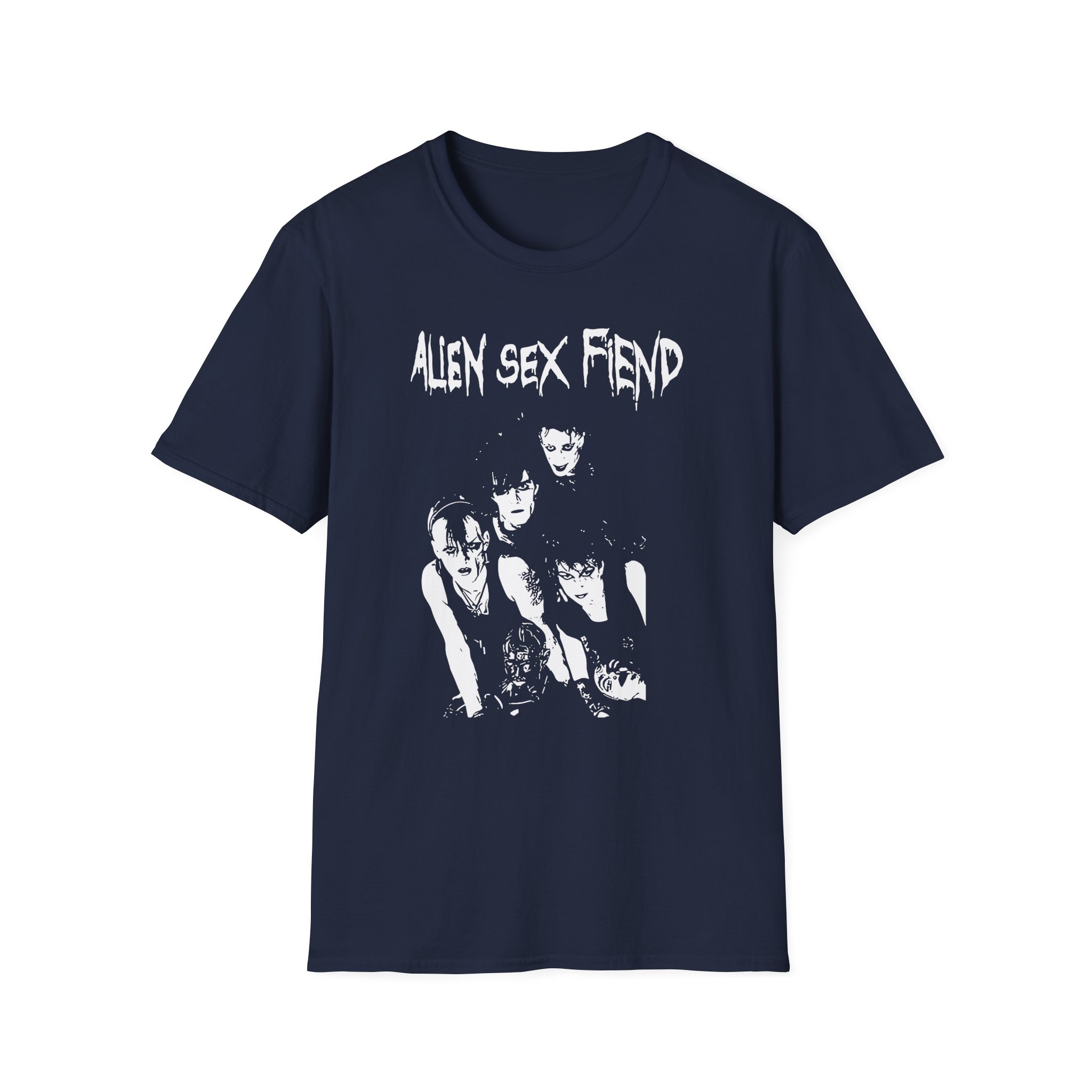 Alien Sex Fiend Band Photo Unisex Softstyle T-Shirt