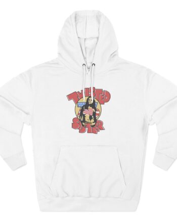 Ladies Stars and Stripes Twisted Sister Three-Panel Fleece Hoodie