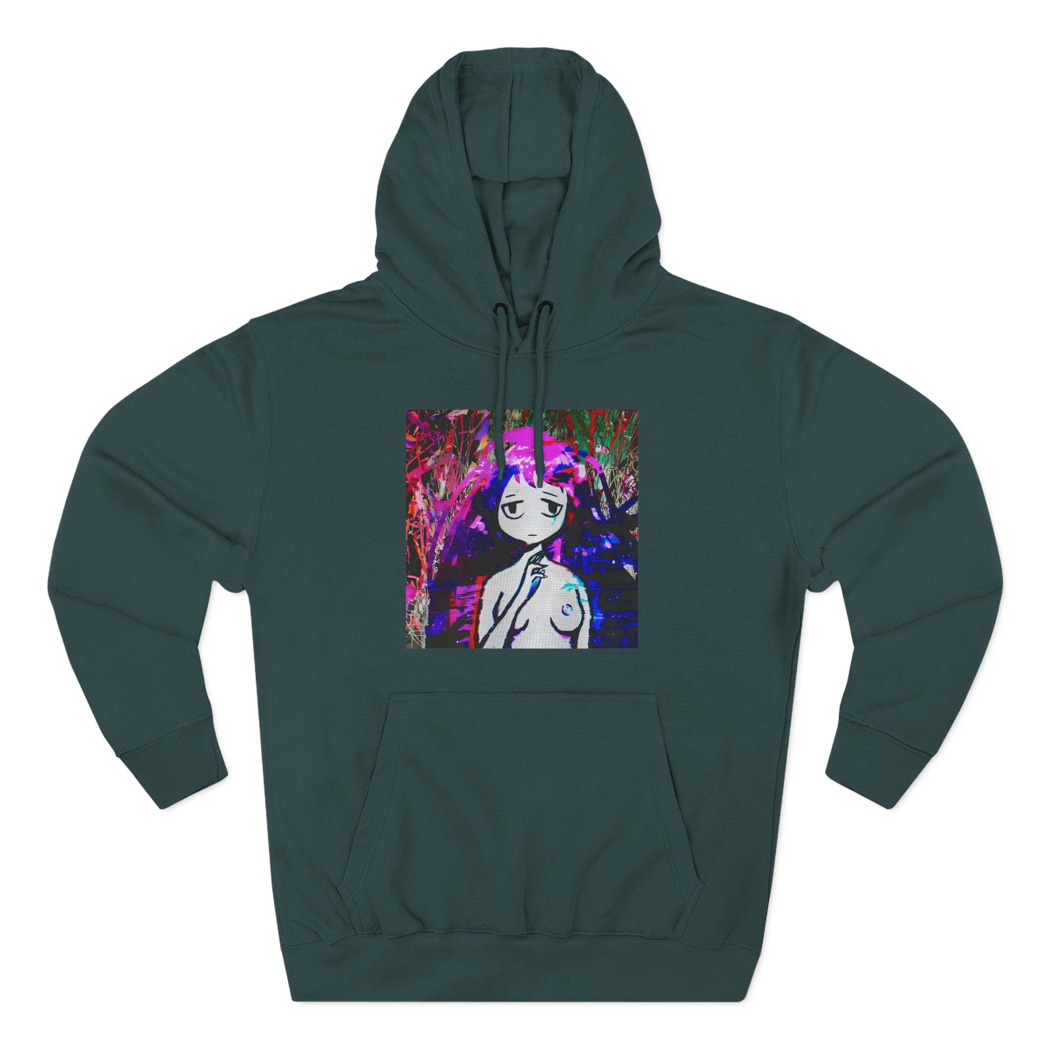 Sewerslvt Draining Love Story 1 Album Cover Three-Panel Fleece Hoodie