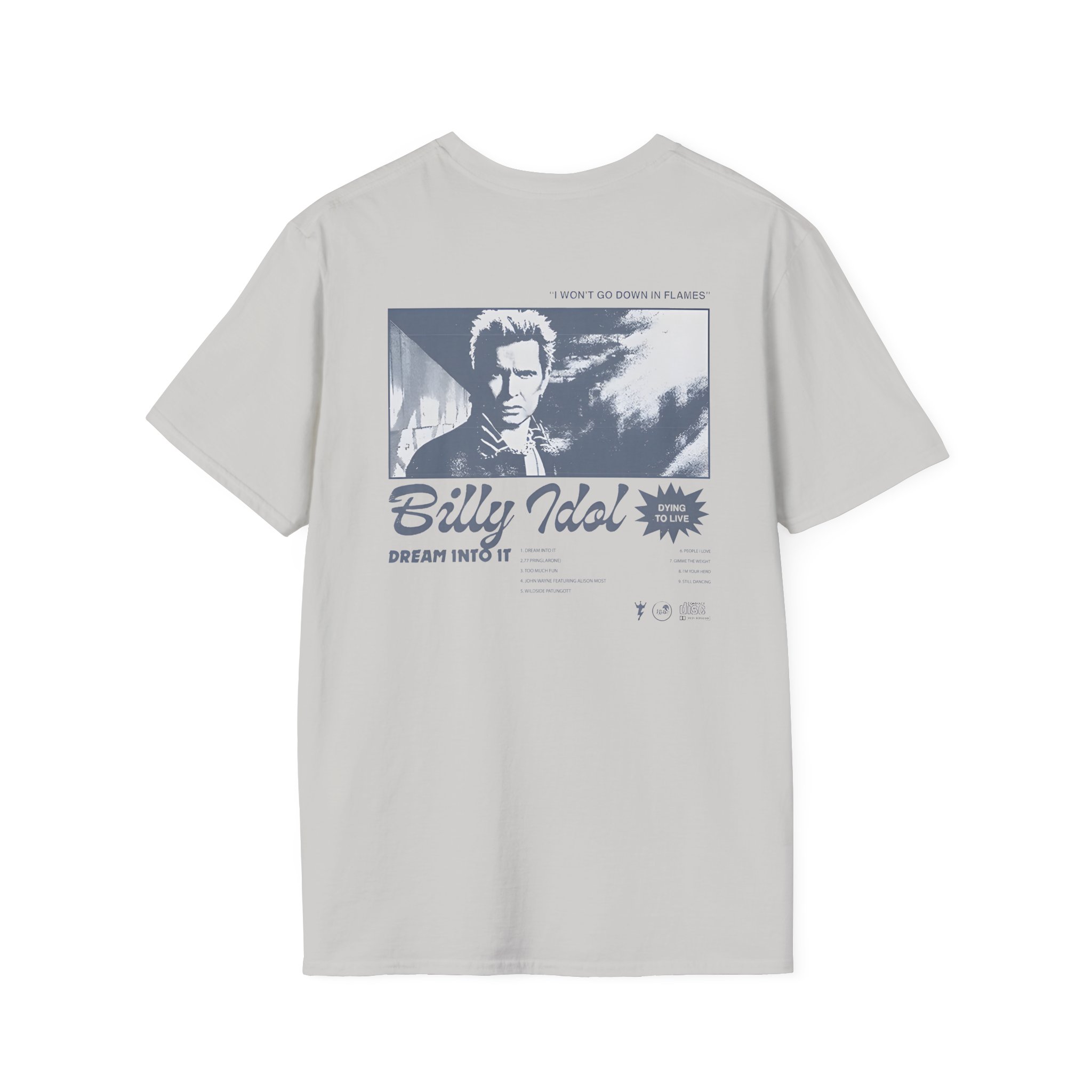 Billy Idol Billy Script Unisex Softstyle T-Shirt