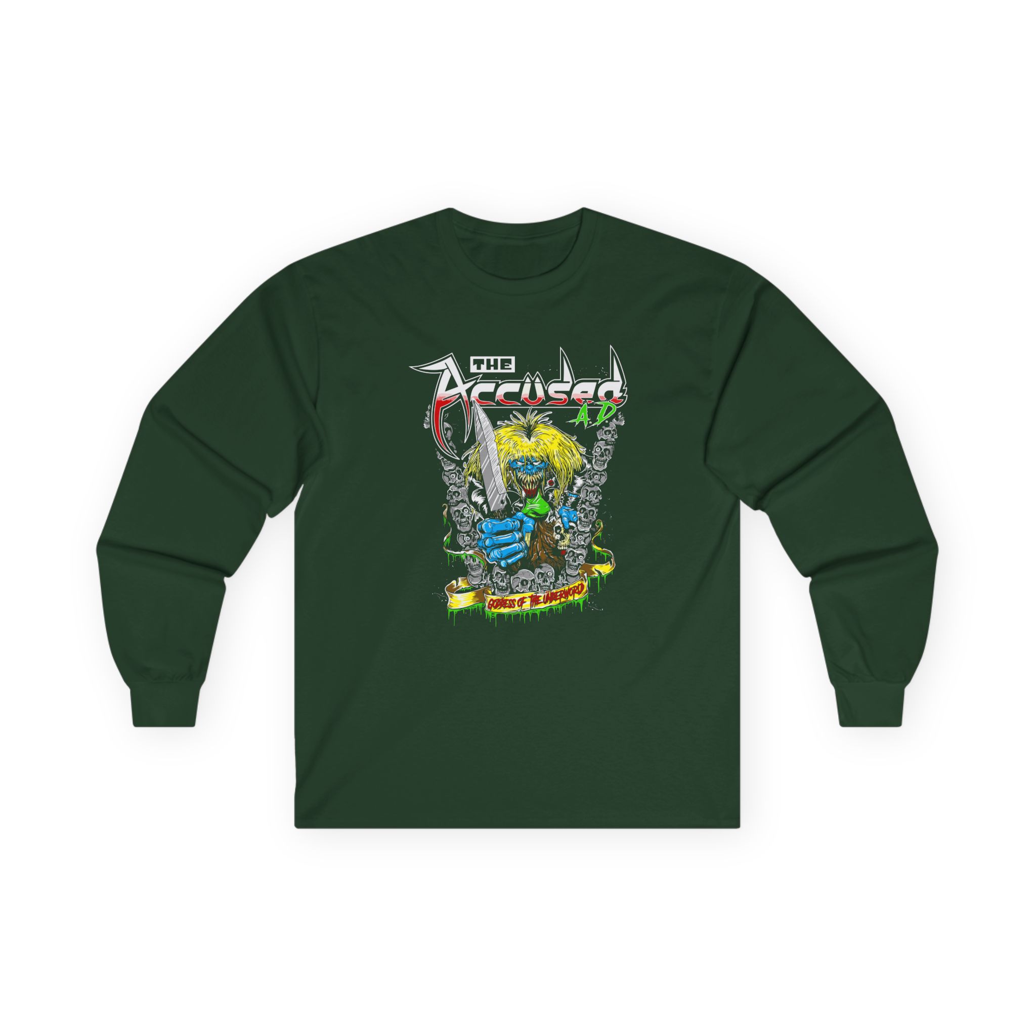 Accused Ad Goddess of the Underworld Unisex Ultra Cotton Long Sleeve Tee