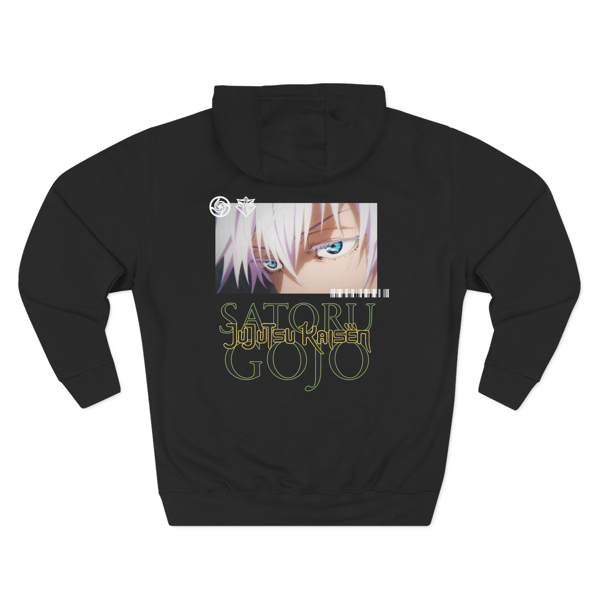Jujutsu Kaisen X Dim Mak Gojo Eyes Three-Panel Fleece Hoodie