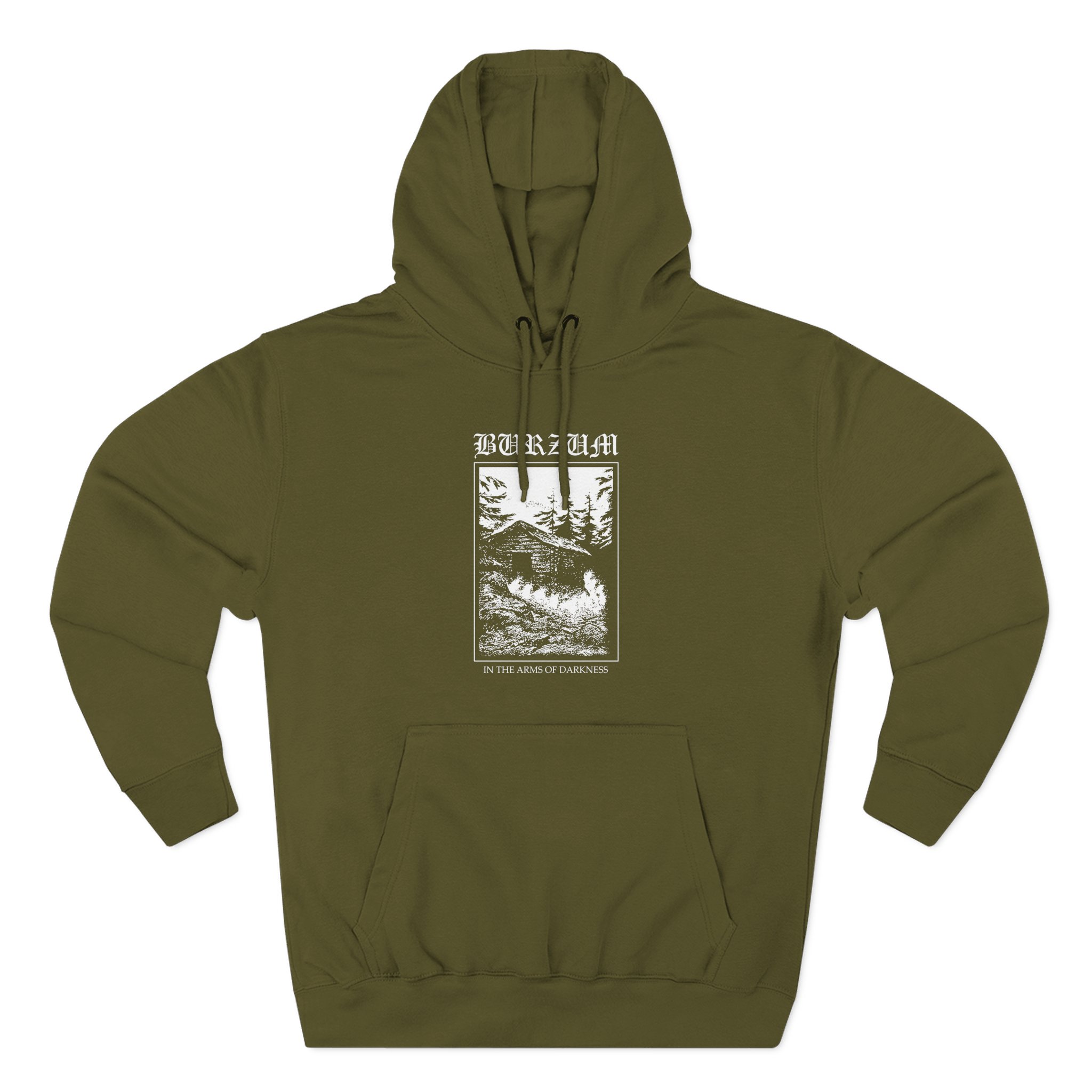 Burzum in the Arms of Darkness Three-Panel Fleece Hoodie