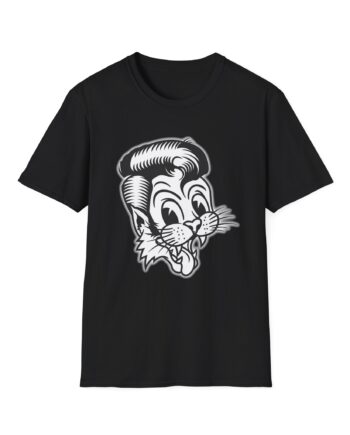 Stray Cats Metallic Cat Unisex Softstyle T-Shirt