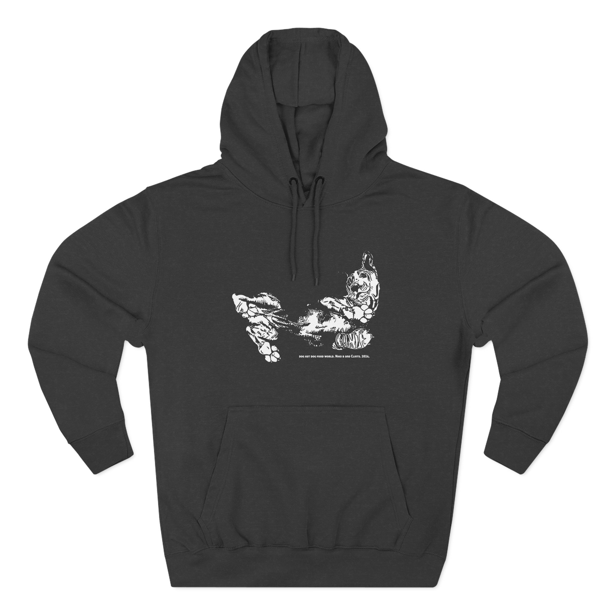Niko B Dog Eat Dog Food World Three-panel Fleece Hoodie