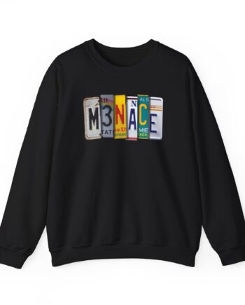 Kanel Joseph Menace License Plate Unisex Heavy Blend™ Crewneck Sweatshirt