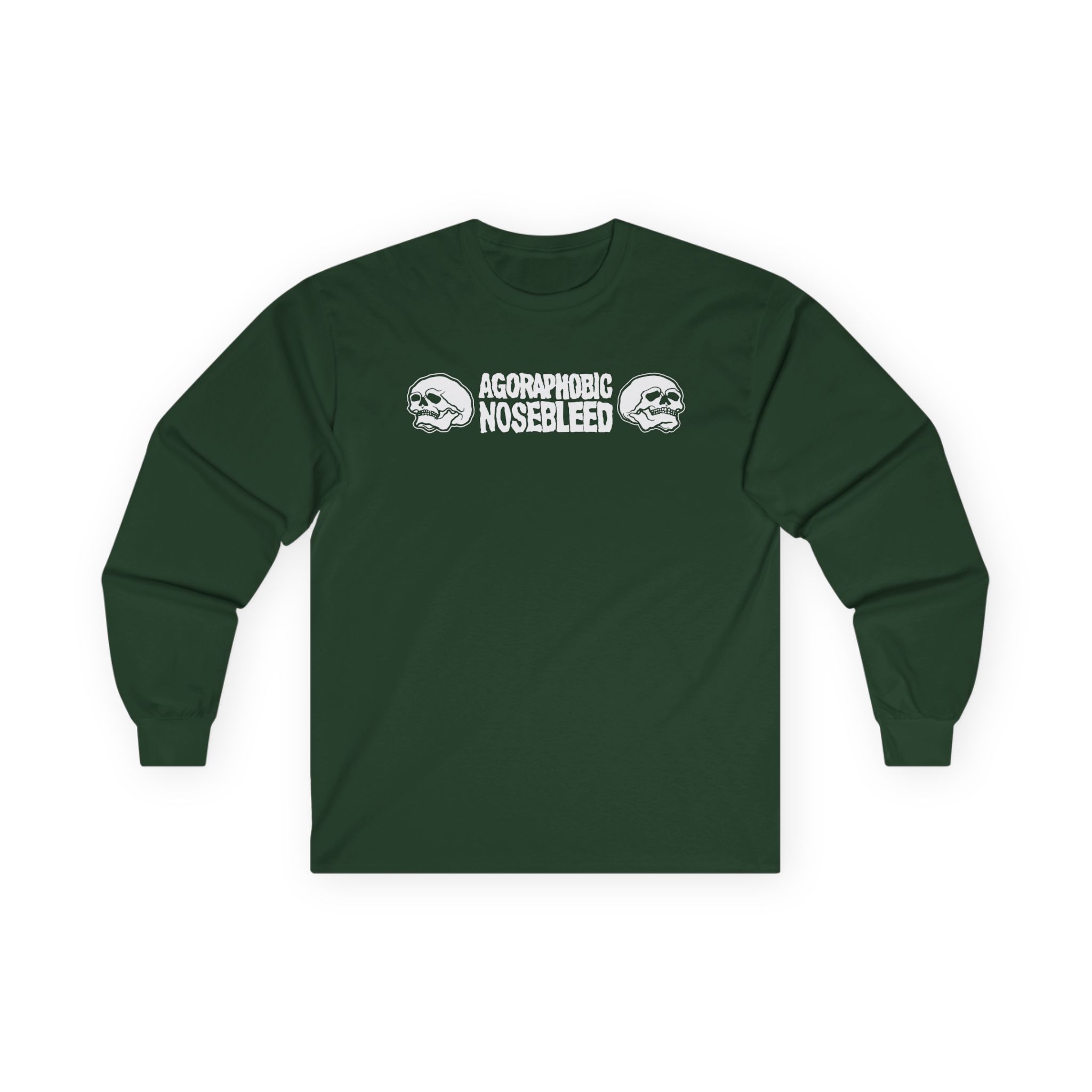 Agoraphobic Nosebleed Skulls Unisex Ultra Cotton Long Sleeve Tee