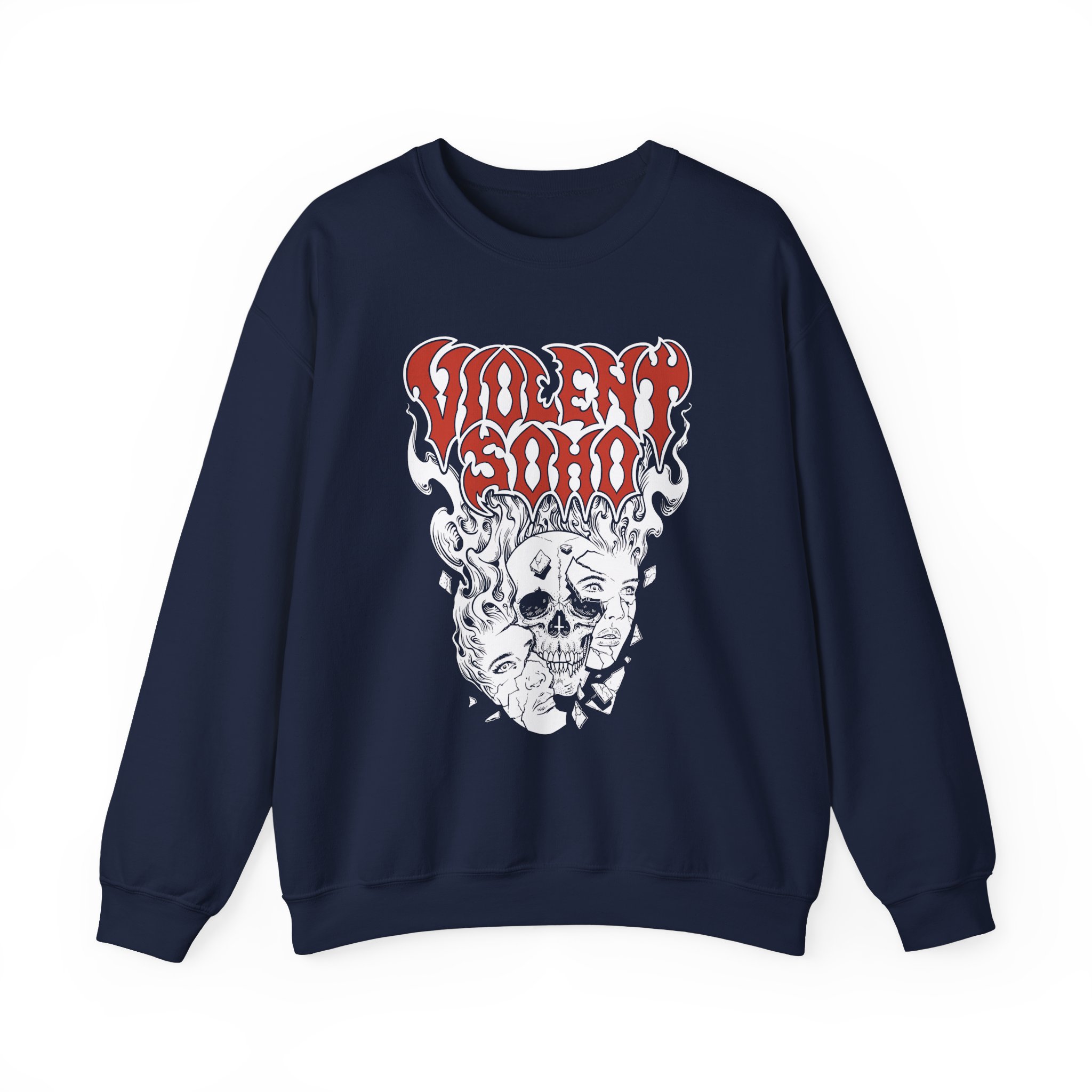 Violent Soho Murdoch Skull Unisex Heavy Blendâ„¢ Crewneck Sweatshirt