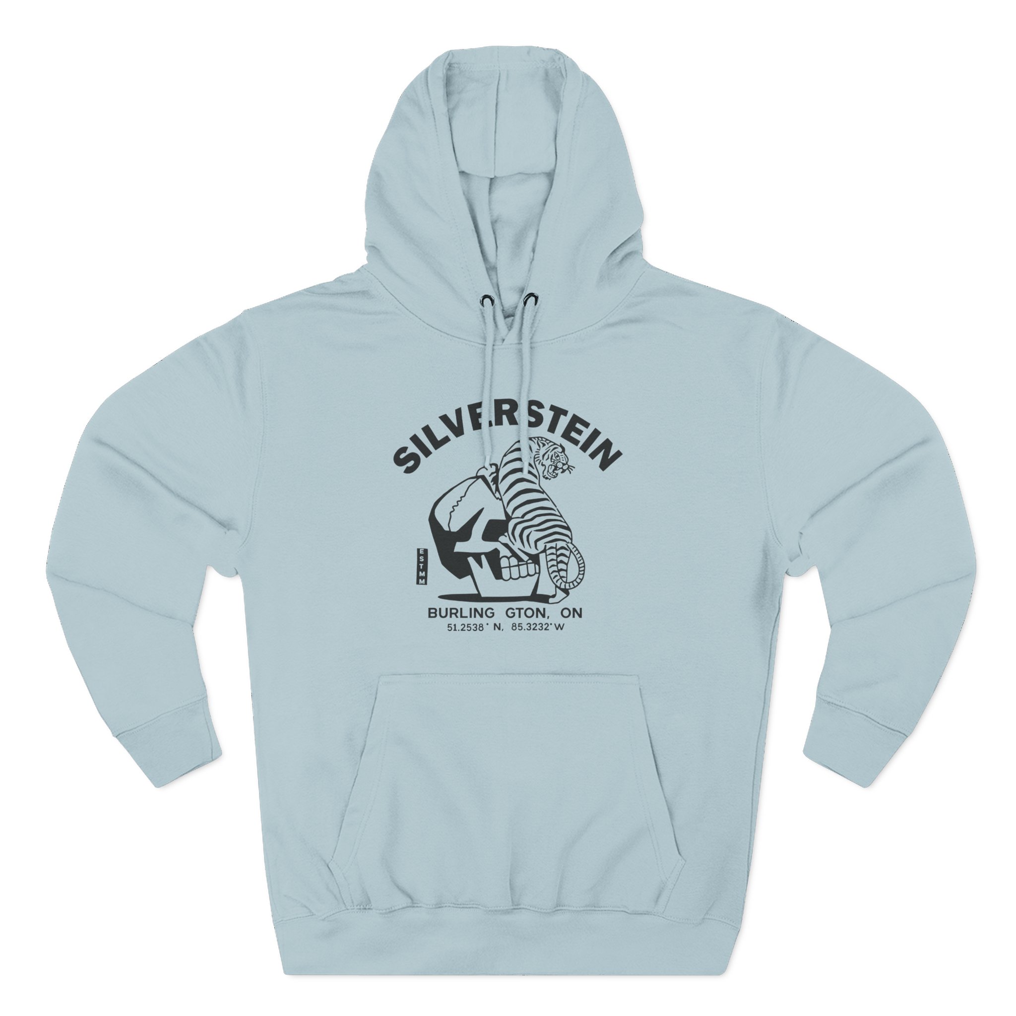 Silverstein Tiger Skull Three-Panel Fleece Hoodie