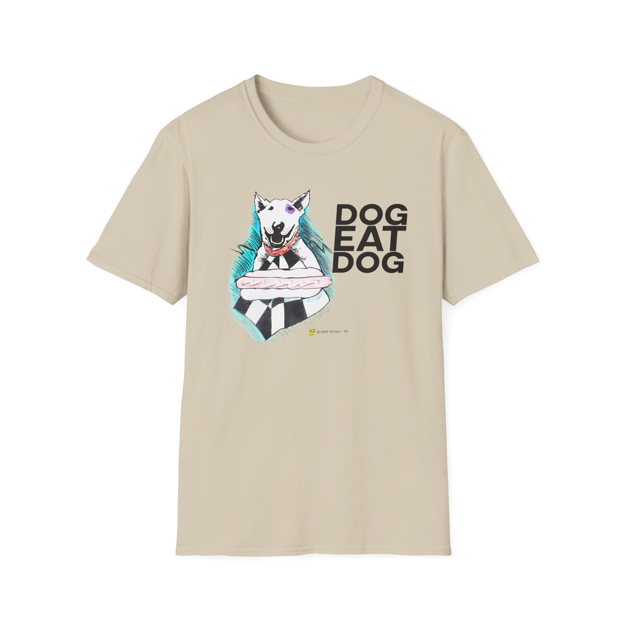 Dog Eat Dog Hotdog Unisex Softstyle T-Shirt